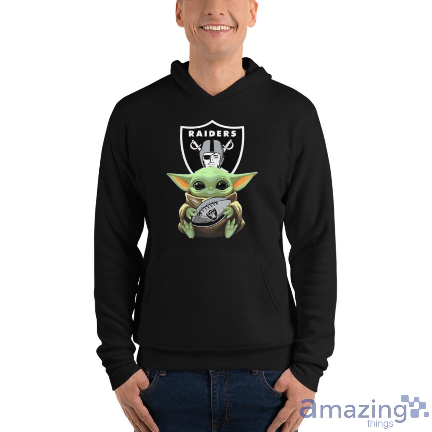 Baby Yoda Hug Oakland Raiders Shirt