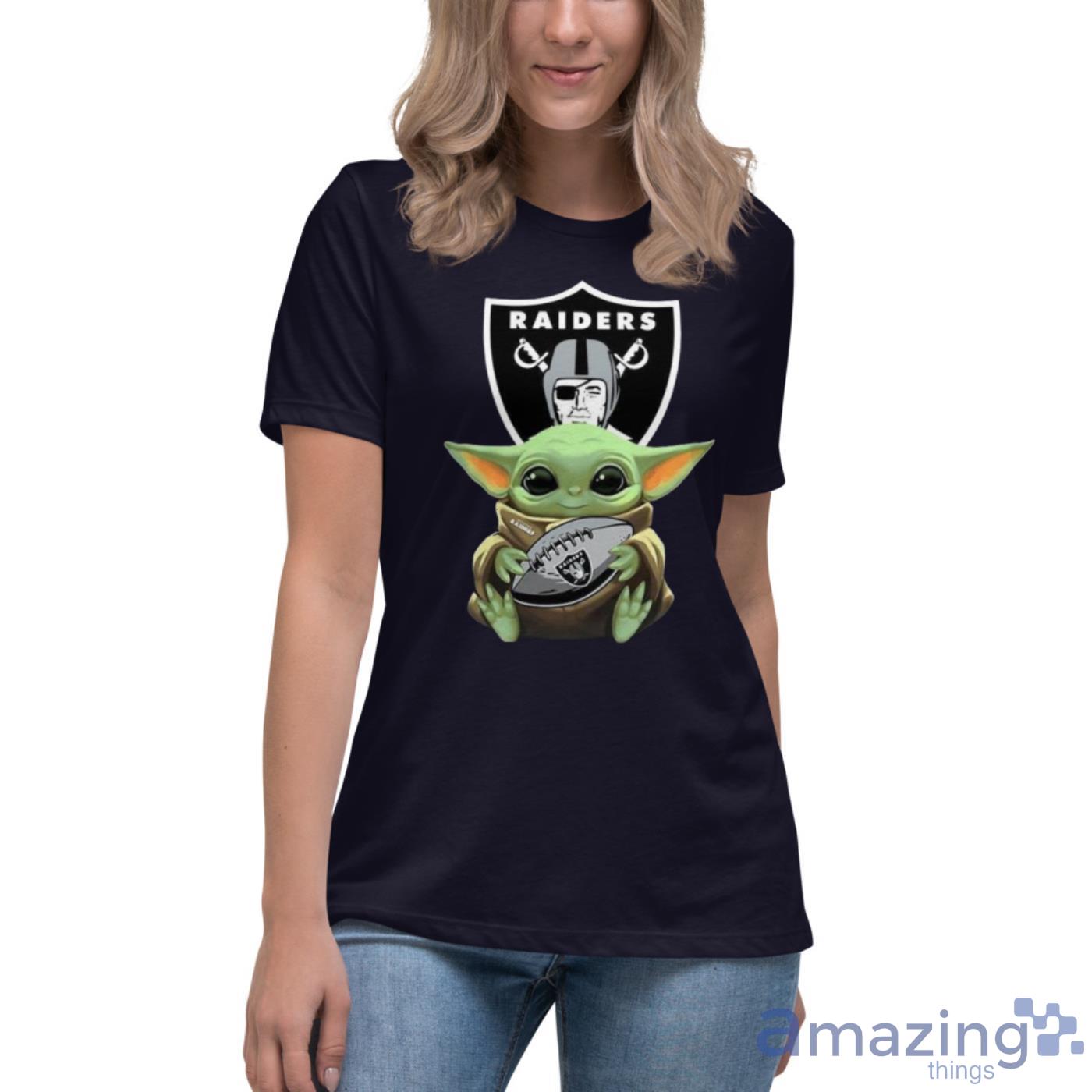 Official Baby Yoda Hug Oakland Raiders Shirt - Teeshirtbear