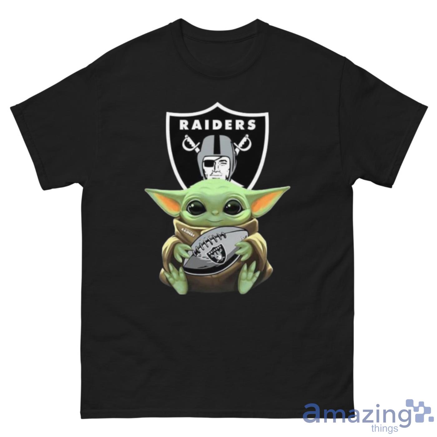 Official Baby Yoda Hug Oakland Raiders Shirt - Teeshirtbear