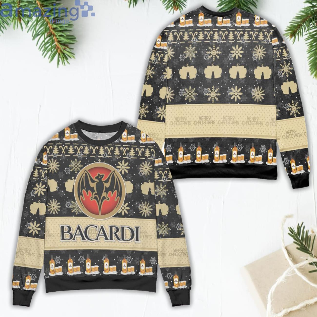 high quality 3d square shape bacardi