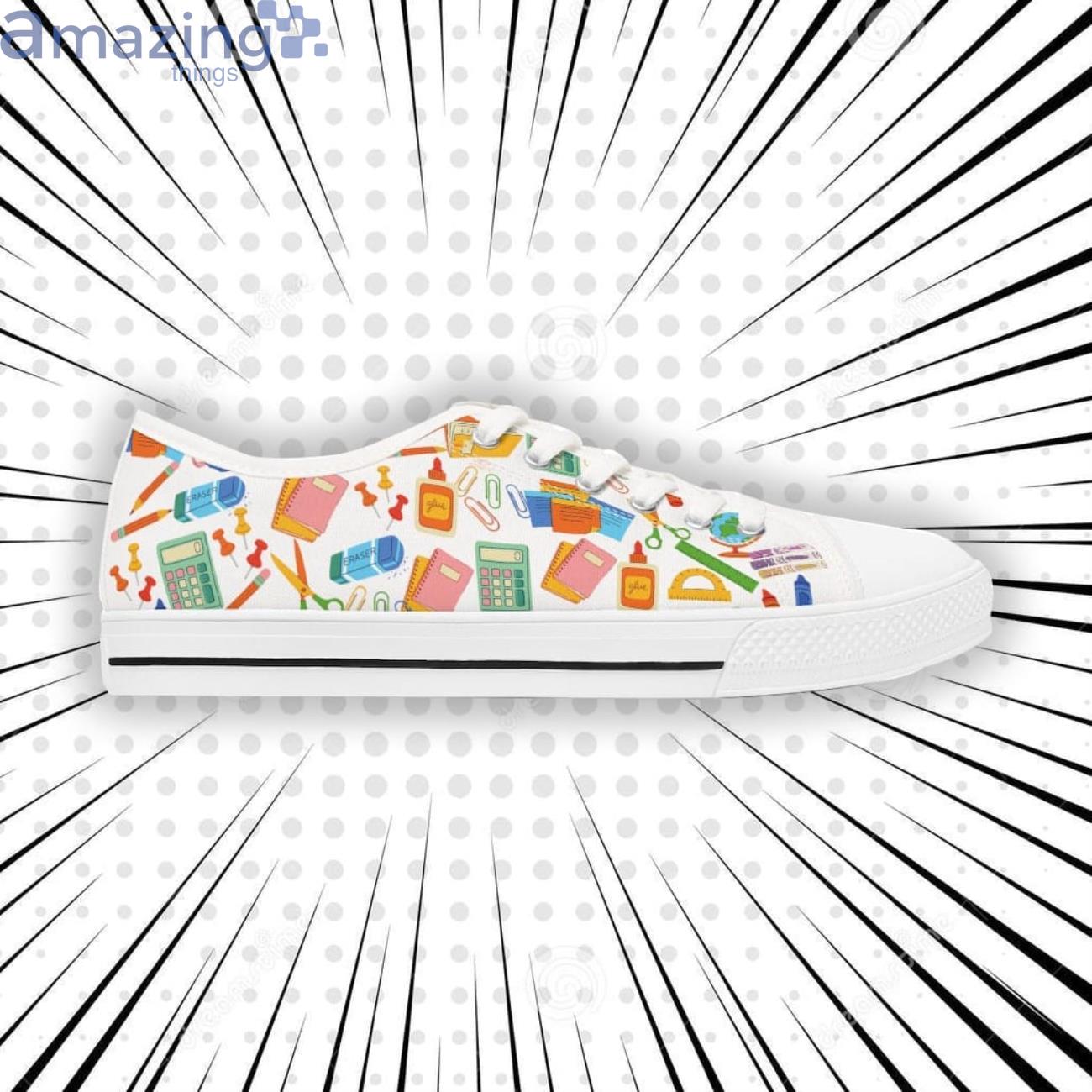 Back To School Low Top Sneakers School Shoes Perfect Teacher Sneakers image Back To School Low Top Sneakers School Shoes Perfect Teacher Sneakers Product Photo 3