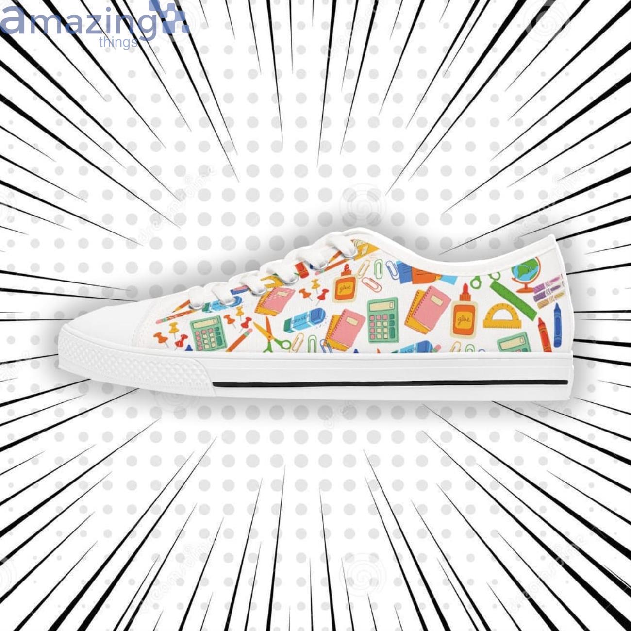 Back To School Low Top Sneakers School Shoes Perfect Teacher Sneakers image Back To School Low Top Sneakers School Shoes Perfect Teacher Sneakers Product Photo 4
