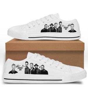 Backstreet Boys Low Top Shoes For Men & Women - Women's Shoes - White