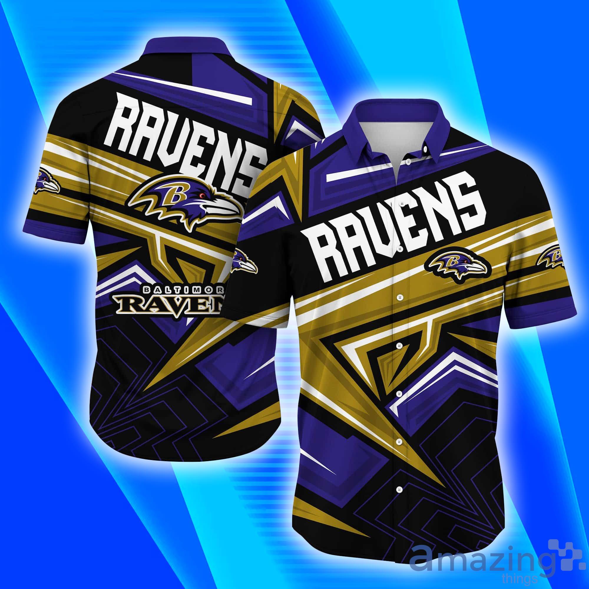 Baltimore Ravens NFL Full Print Short Sleeves Hawaiian Shirt Product Photo 1 Baltimore Ravens NFL Full Print Short Sleeves Hawaiian Shirt Product Photo 1