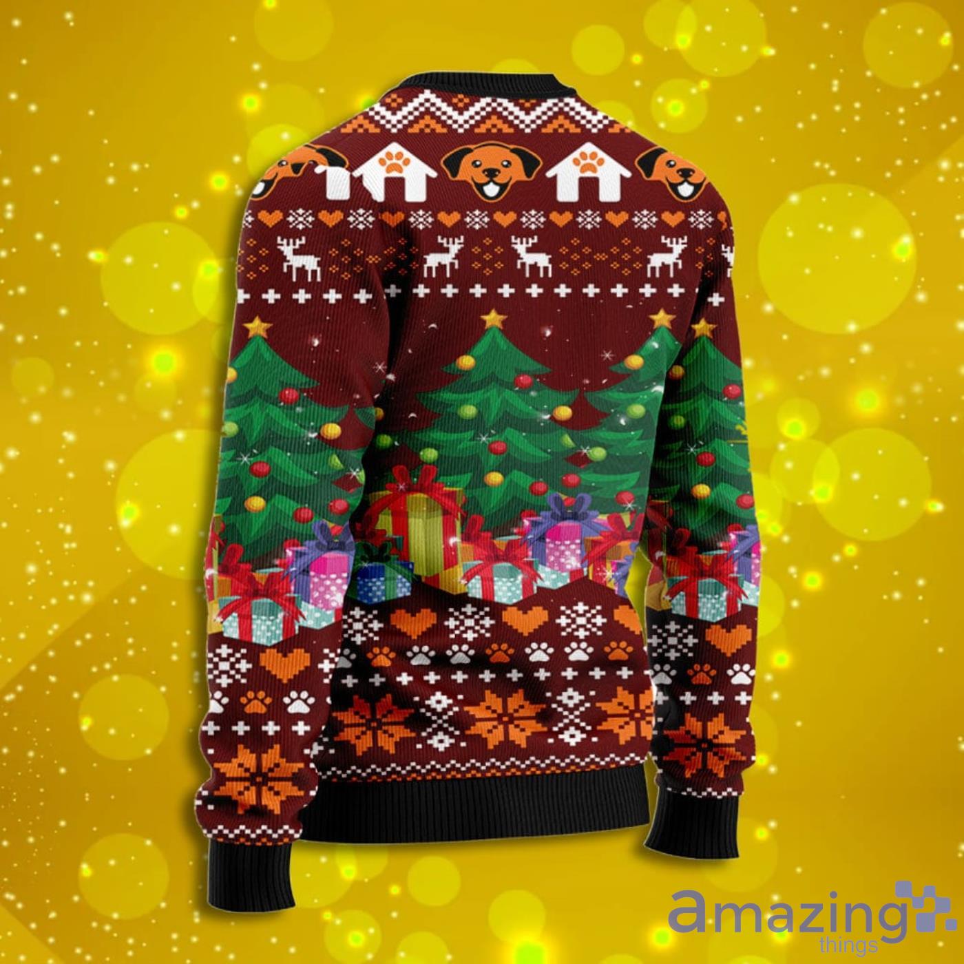 Basset Hound Pine Tree Christmas Sweater Hoodie 3D T Shirt Sweater image Basset Hound Pine Tree Christmas Sweater Hoodie 3D T Shirt Sweater Product Photo 2