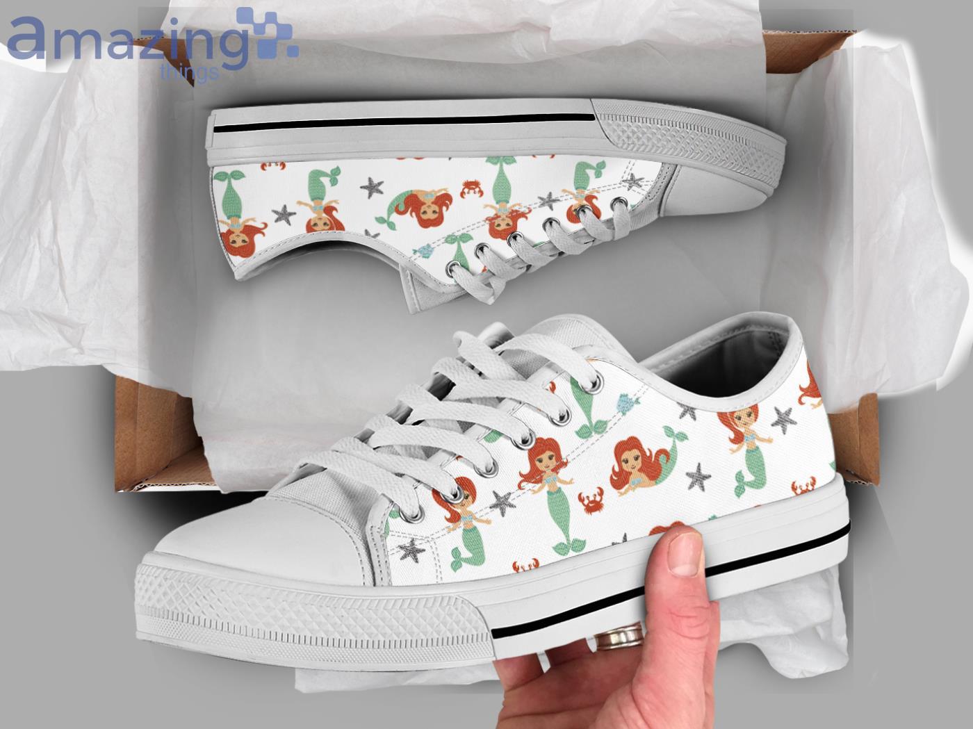 Beatiful Mermaid Pattern Low Top Shoes Product Photo 1