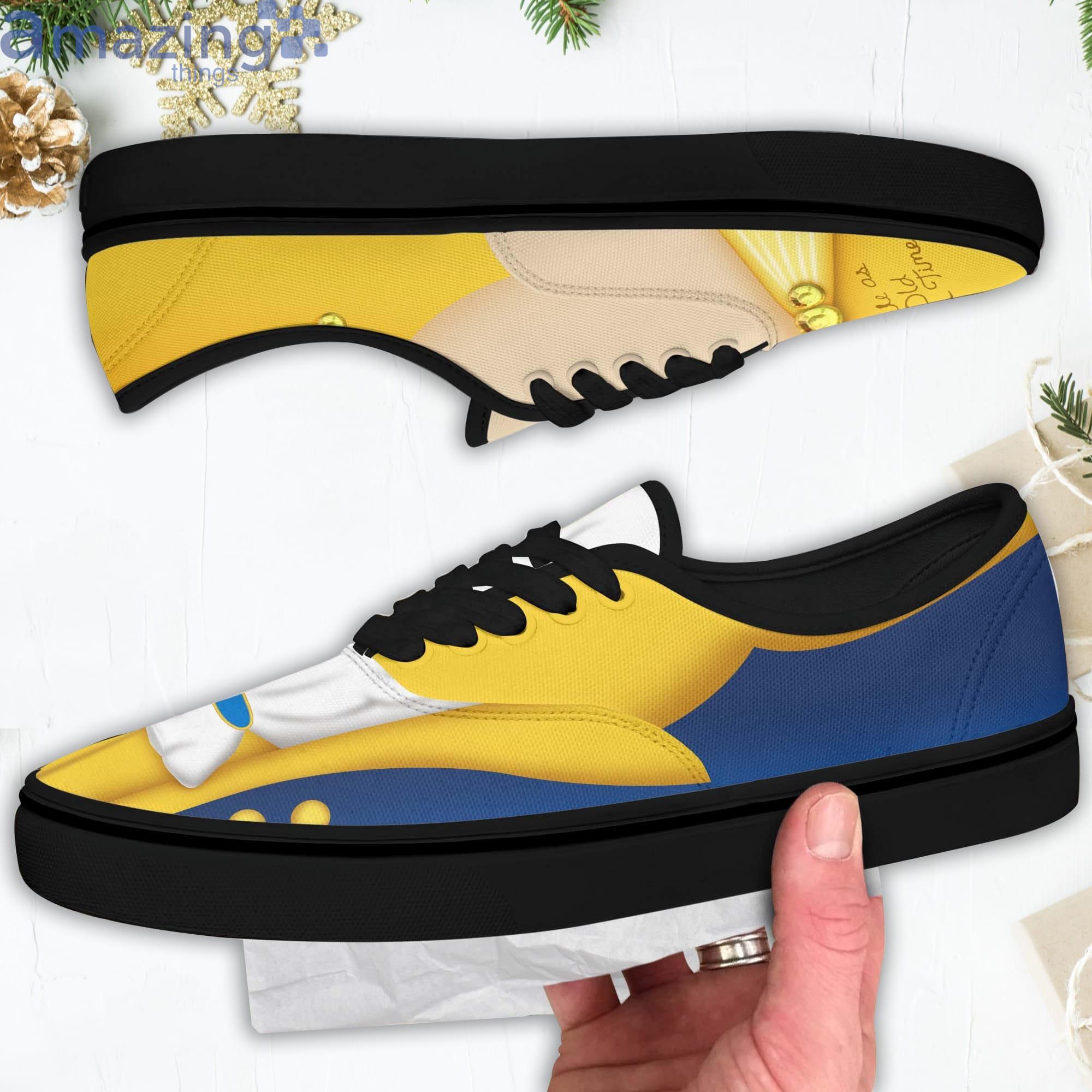 streepje constant controleren Beauty & The Beast Yellow Blues Disney Cartoon Low Top Slip On Lace Up  Canvas Vans Shoes