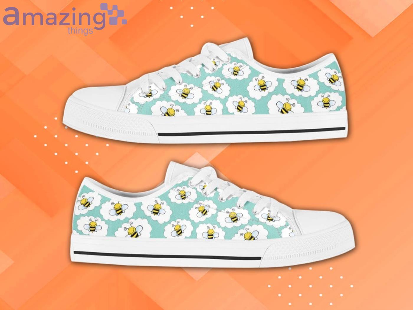 Bee Lovely Pattern Low Top Shoes image Bee Lovely Pattern Low Top Shoes Product Photo 2