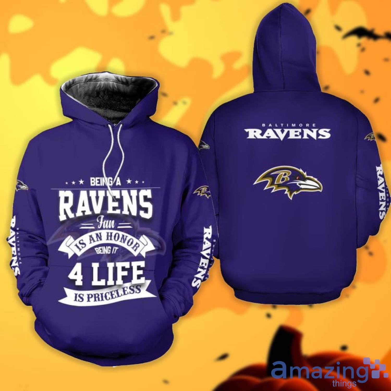 Being A Ravens Fan Is An Honor 3D All Over Printed Shirts Product Photo 1