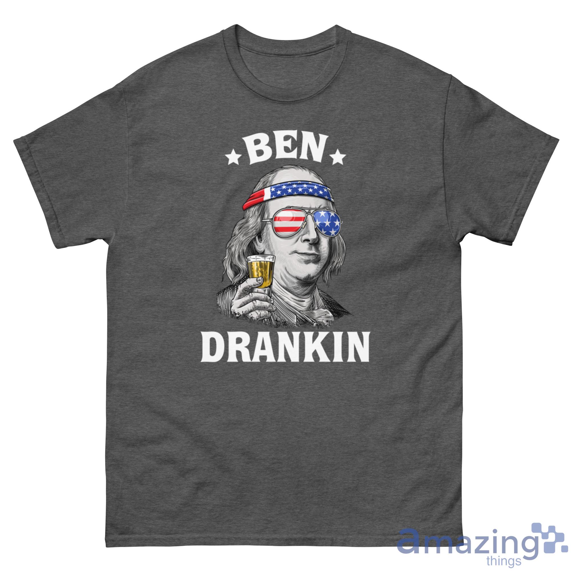 Ben Drankin Benjamin Franklin America Flag 4Th Of July Shirt - G500 Men’s Classic Tee-1