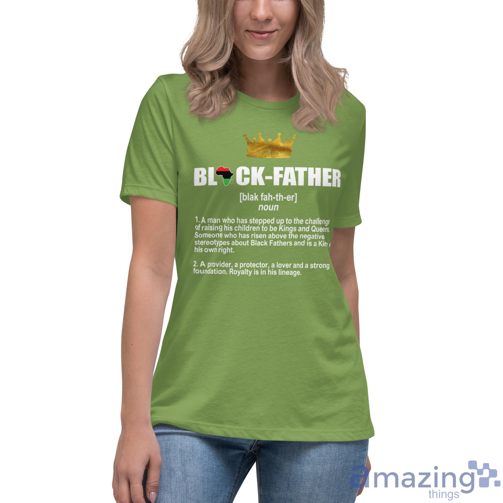 Black Father Africa King Shirt image Black Father Africa King Shirt - Womens Relaxed Short Sleeve Jersey Tee-1