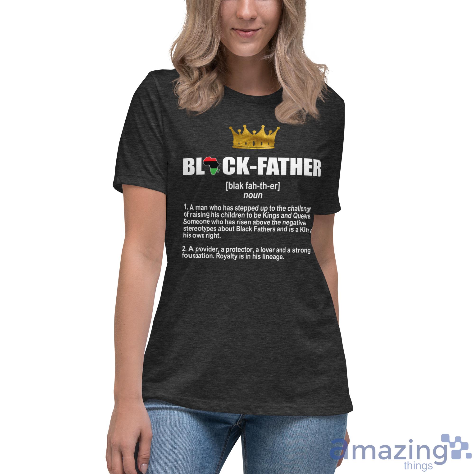 Black Father Africa King Shirt image Black Father Africa King Shirt - Womens Relaxed Short Sleeve Jersey Tee