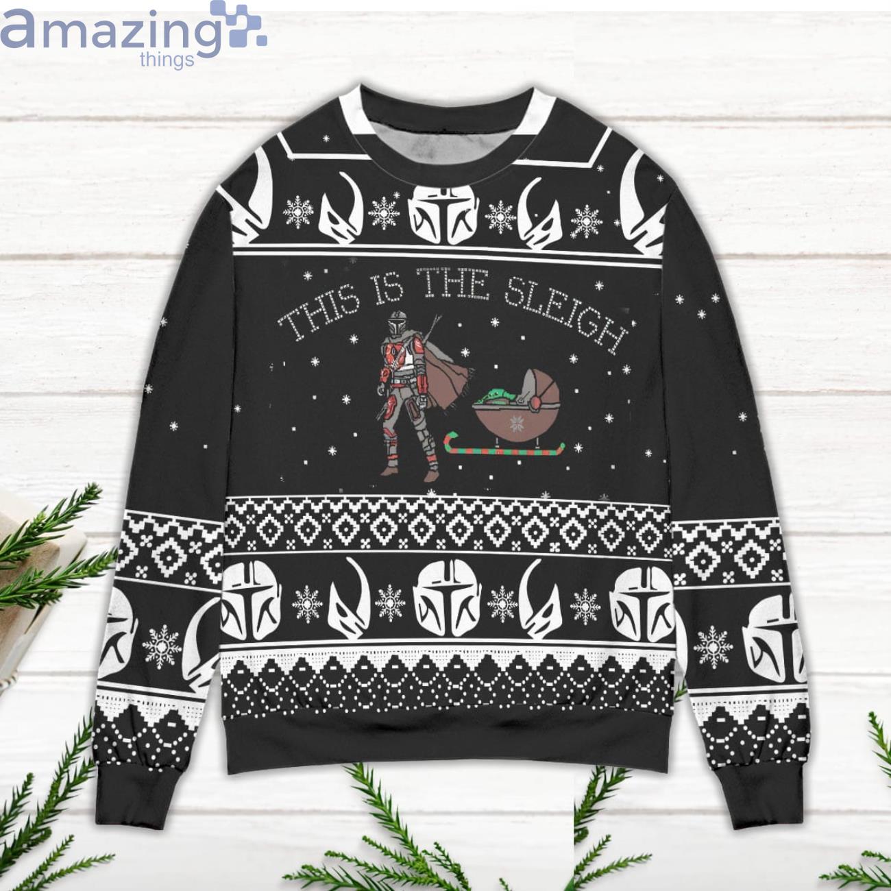 Dallas Cowboys Baby Yoda Star Wars Christmas Light Ugly Sweater - Cowboys  Ugly Sweater –