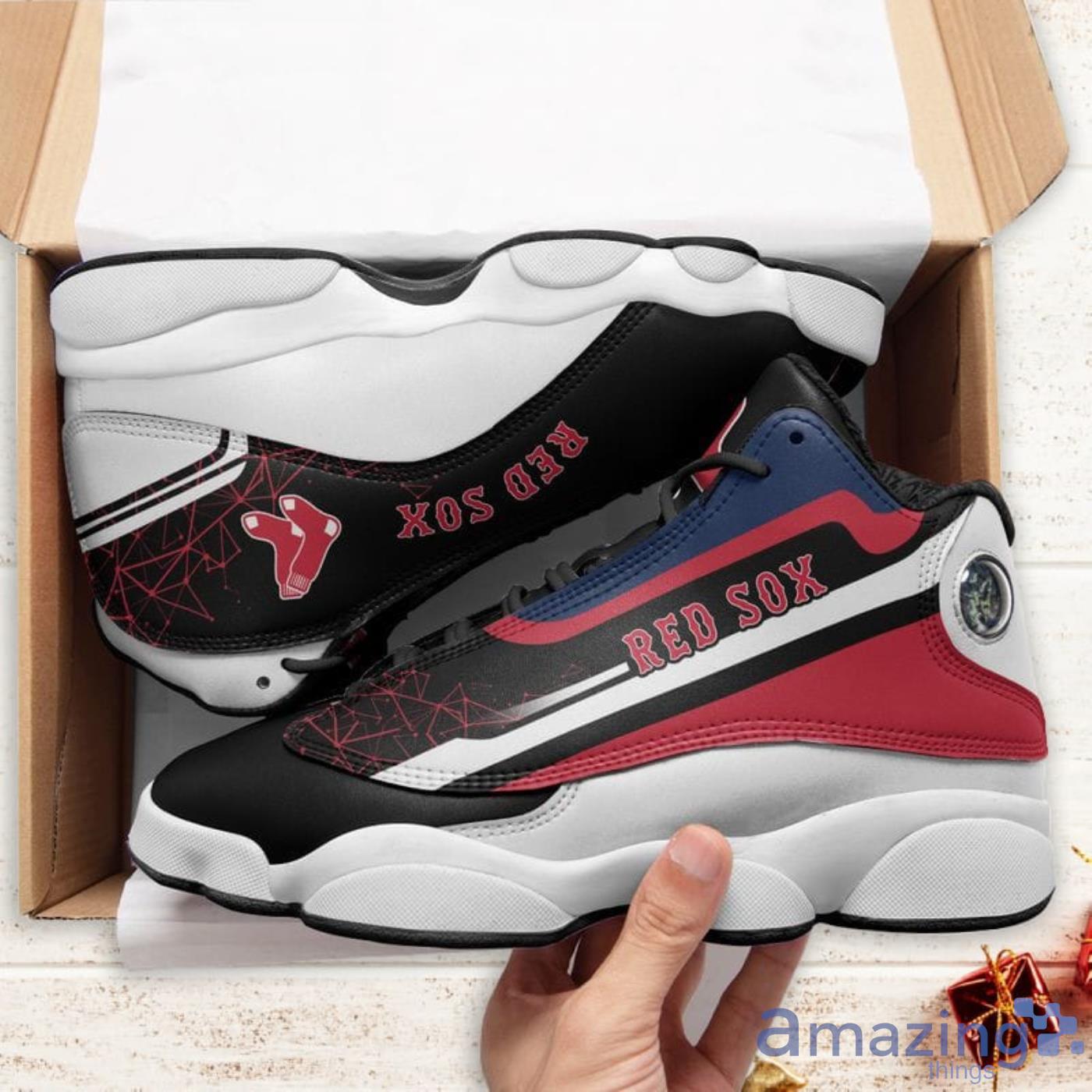 Boston Red Sox Air Jordan 13 Shoes For Fans