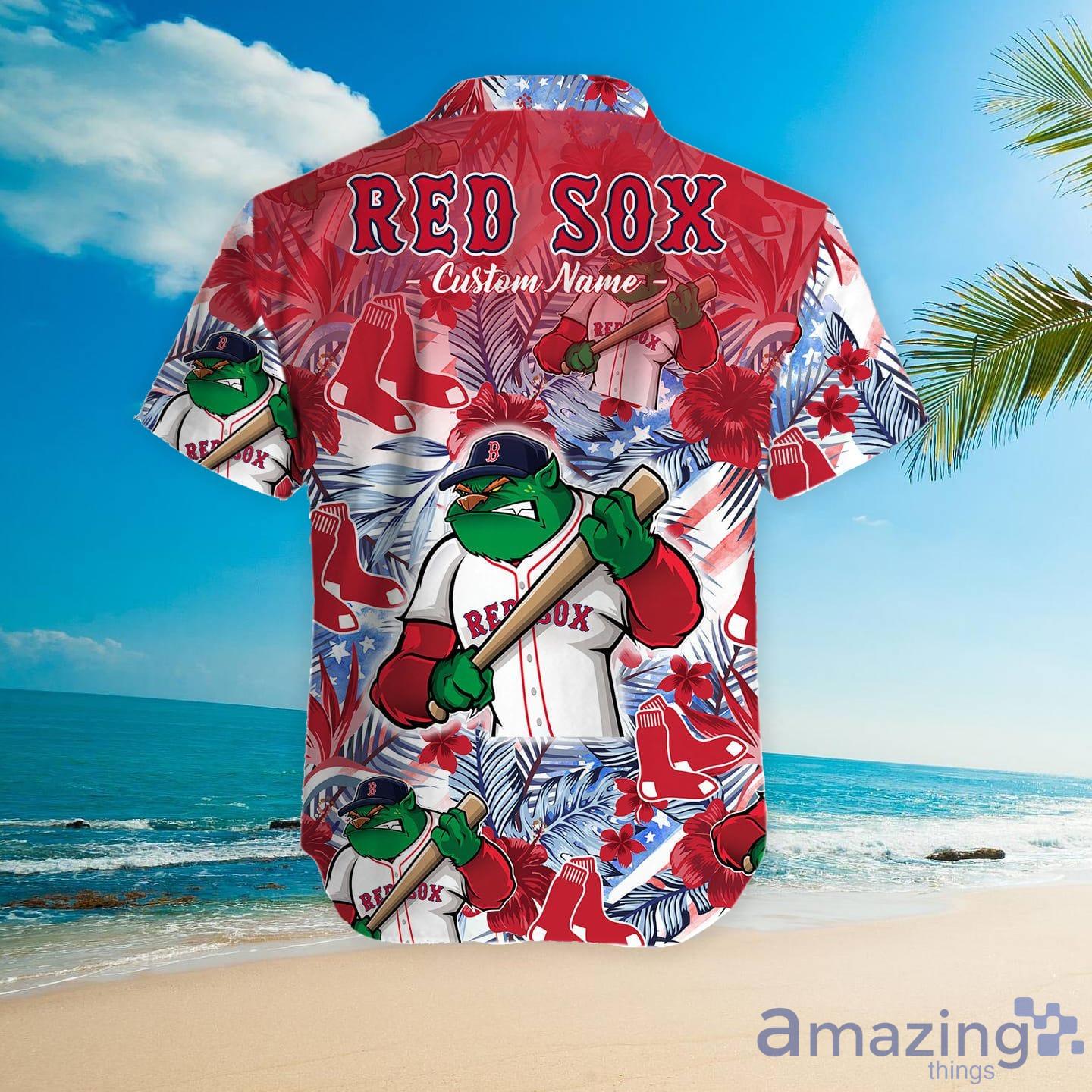 Red Sox Hawaiian Shirt Boston Red Sox Floral Tropical Shirt