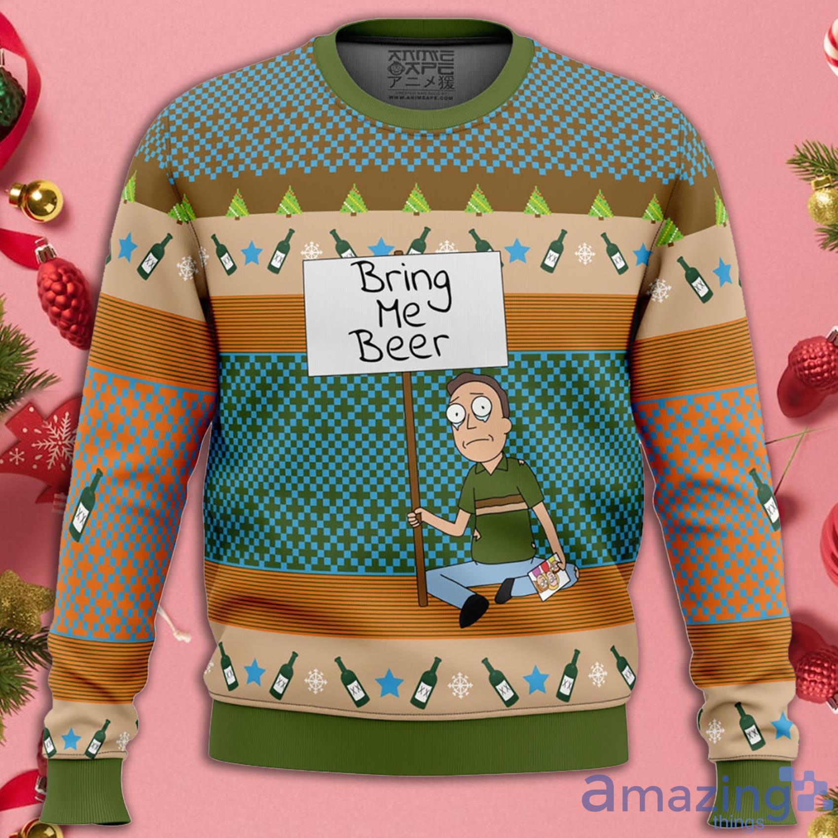 Bring Me Beer Jerry Christmas Ugly Christmas Sweater Product Photo 1 Bring Me Beer Jerry Christmas Ugly Christmas Sweater Product Photo 1