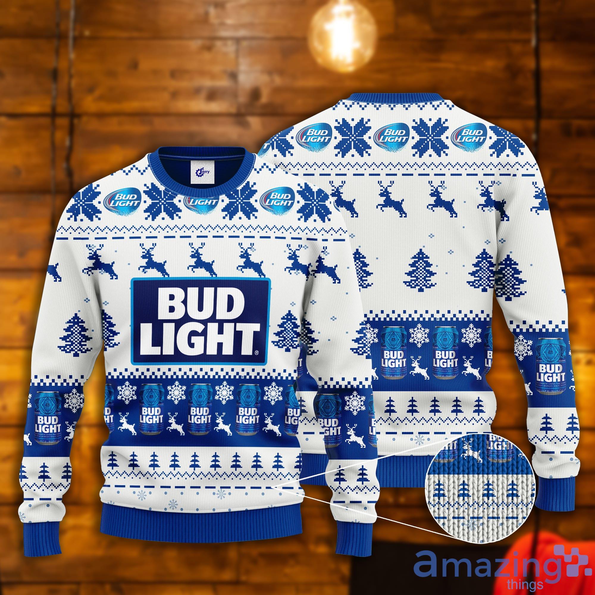 Bud Light Beer Lover Ugly Christmas Sweater Product Photo 1