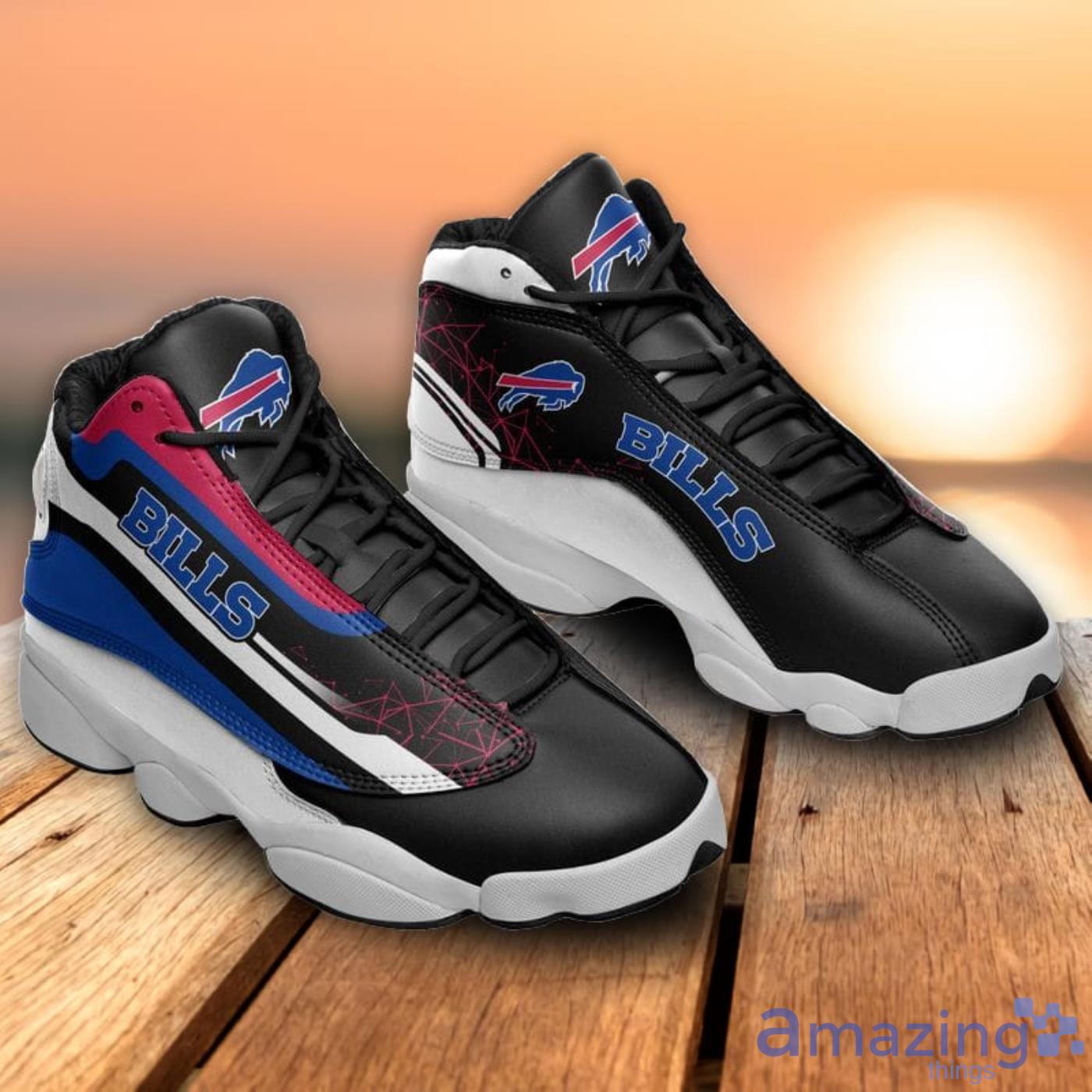 Buffalo Bills Air Jordan 13 Shoes For Fans image Buffalo Bills Air Jordan 13 Shoes For Fans Product Photo 4