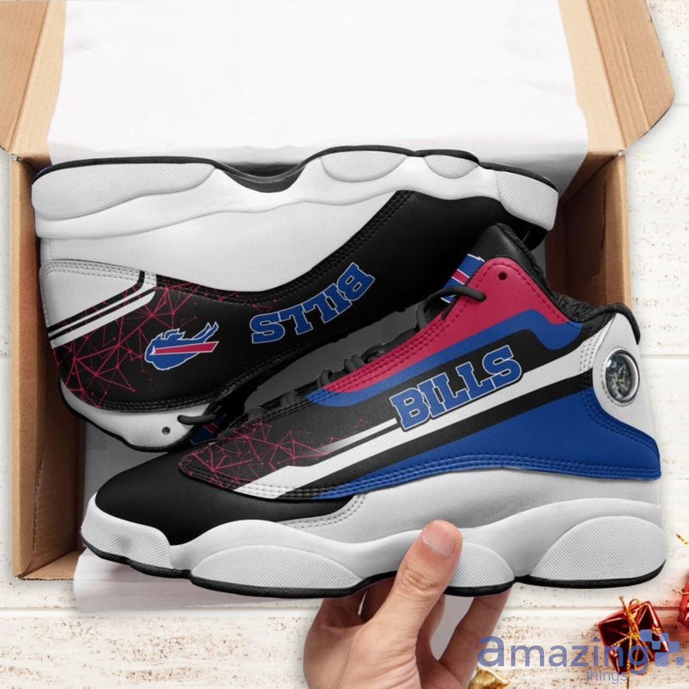 Buffalo Bills Air Jordan 13 Shoes For Fans image Buffalo Bills Air Jordan 13 Shoes For Fans Product Photo 5