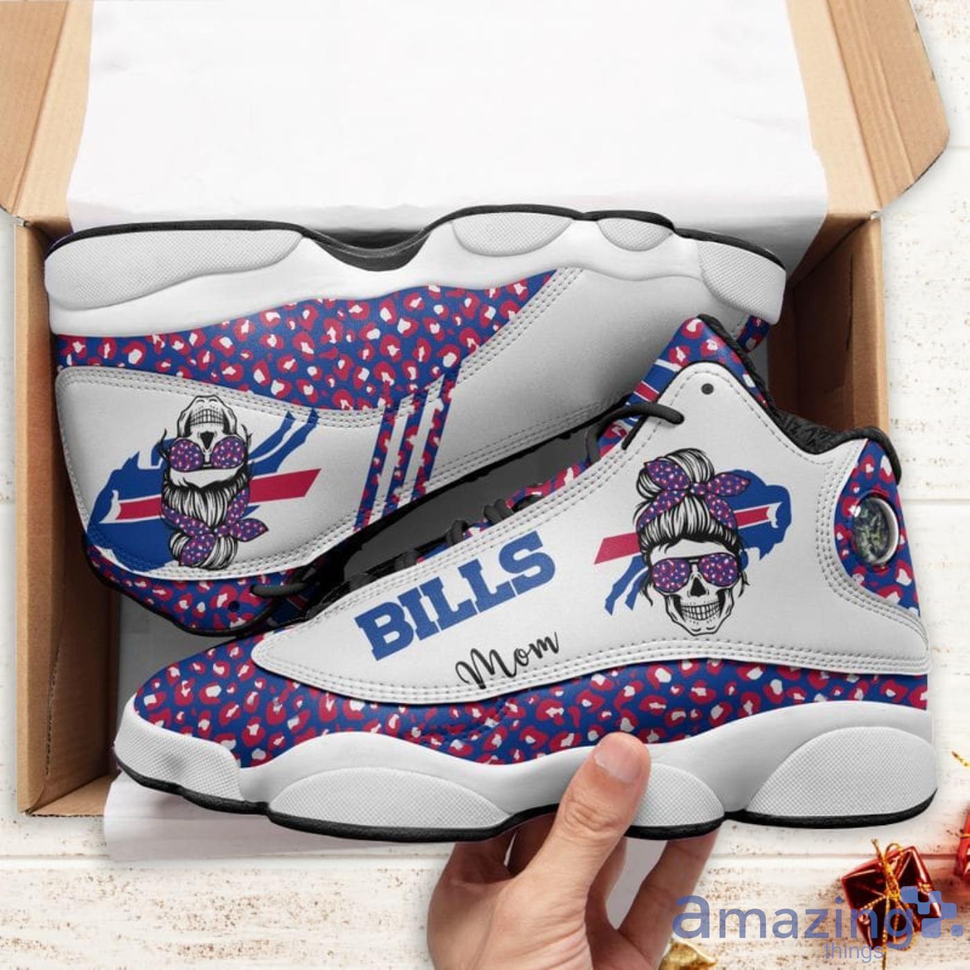 Buffalo Bills Mom Leopard Pattern Air Jordan 13 Shoes For Fans