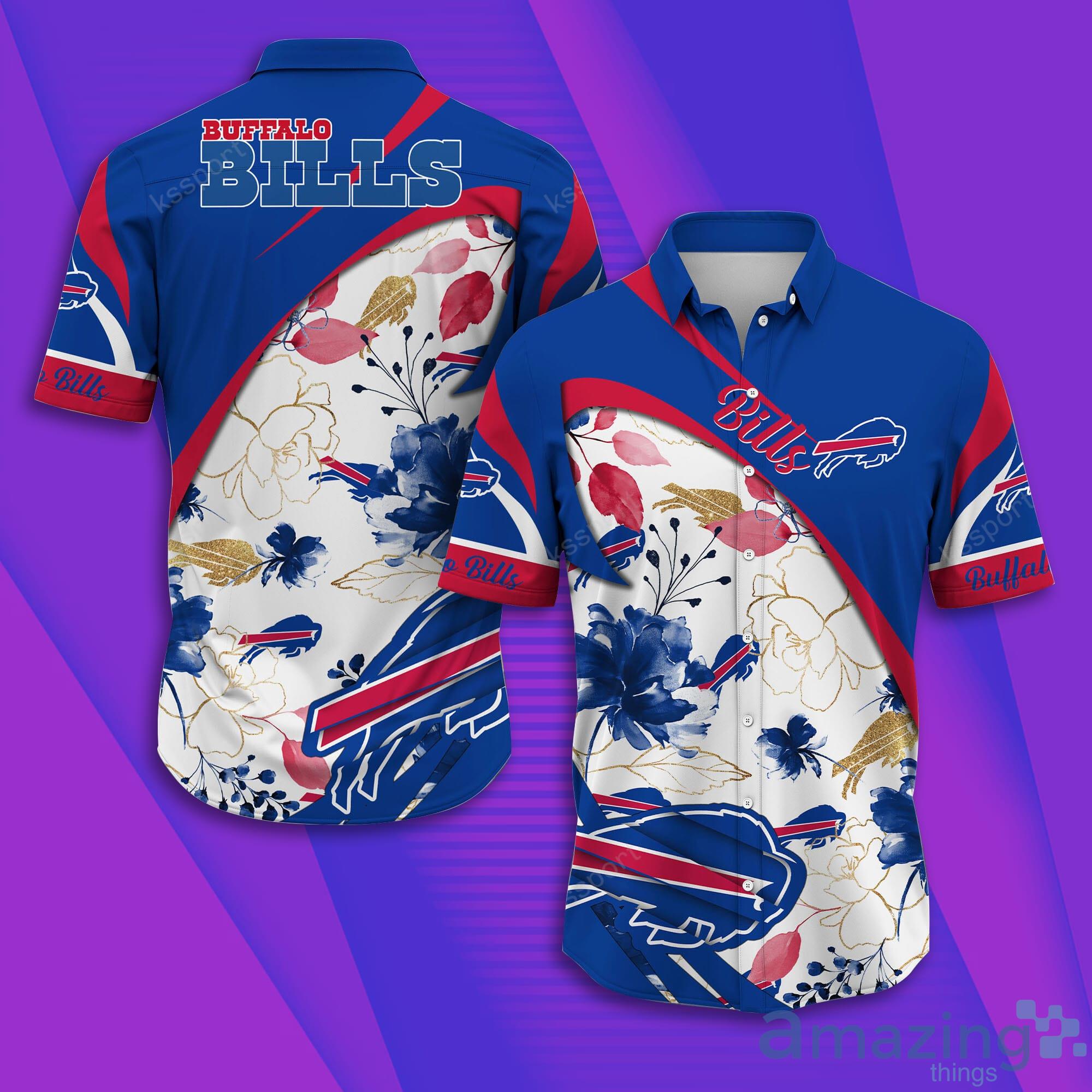Buffalo Bills NFL Short Sleeve Aloha Hawaiian Shirt Product Photo 1