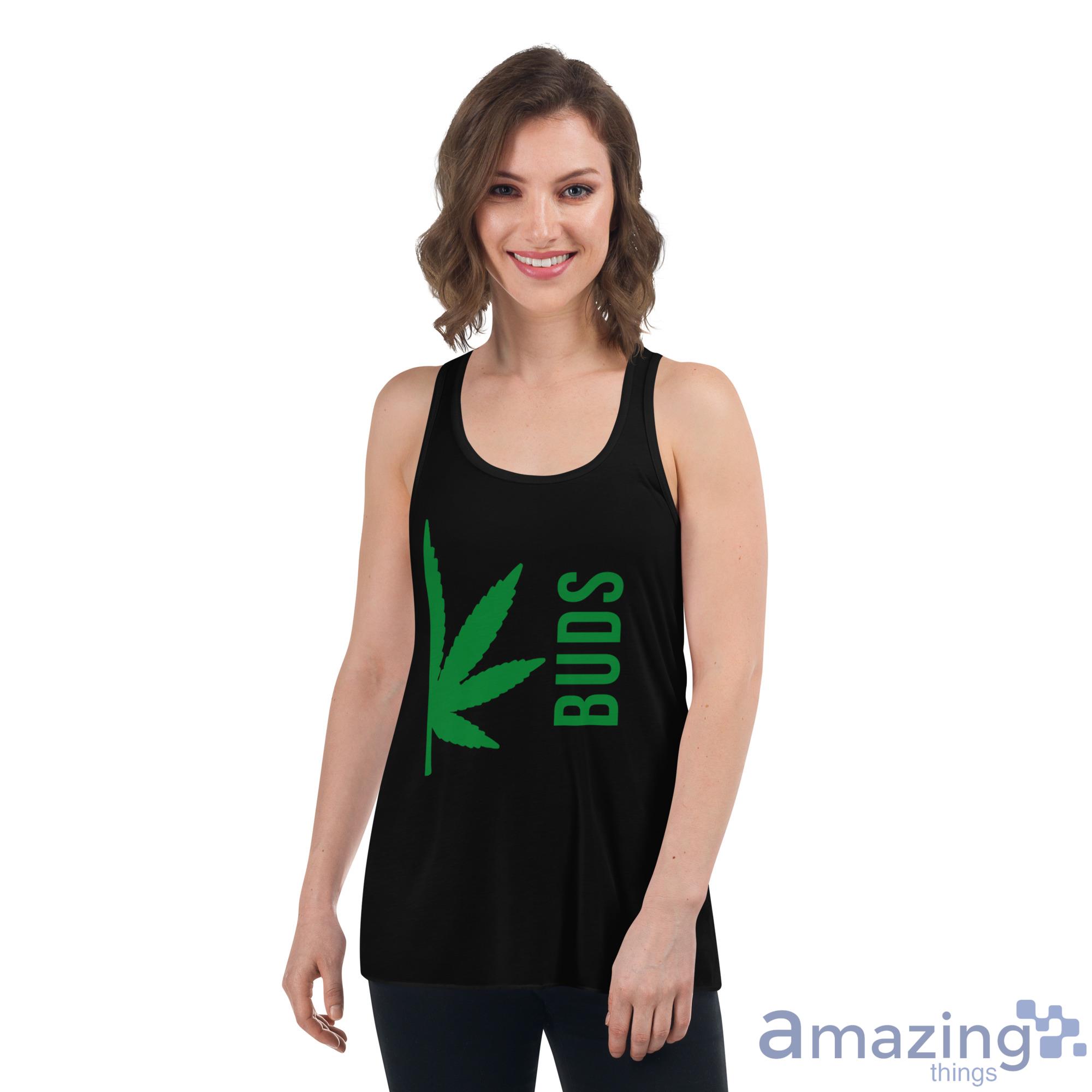 Busd Weed Leaf Couple Shirt image Busd Weed Leaf Couple Shirt - Womens Flowy Racerback Tank