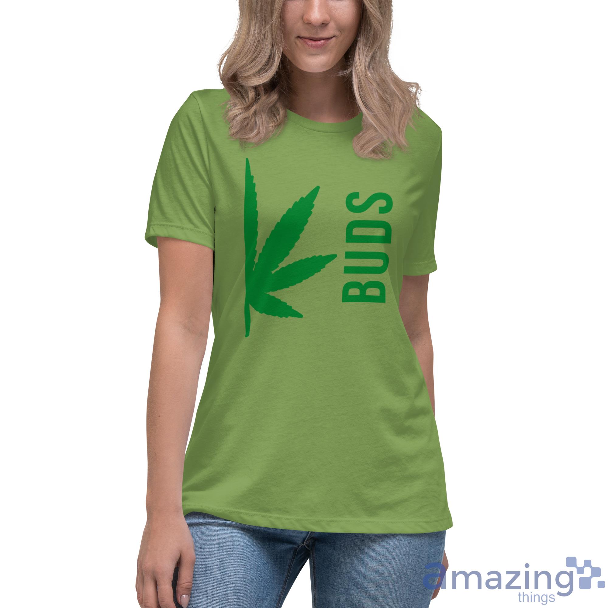 Busd Weed Leaf Couple Shirt image Busd Weed Leaf Couple Shirt - Womens Relaxed Short Sleeve Jersey Tee-1