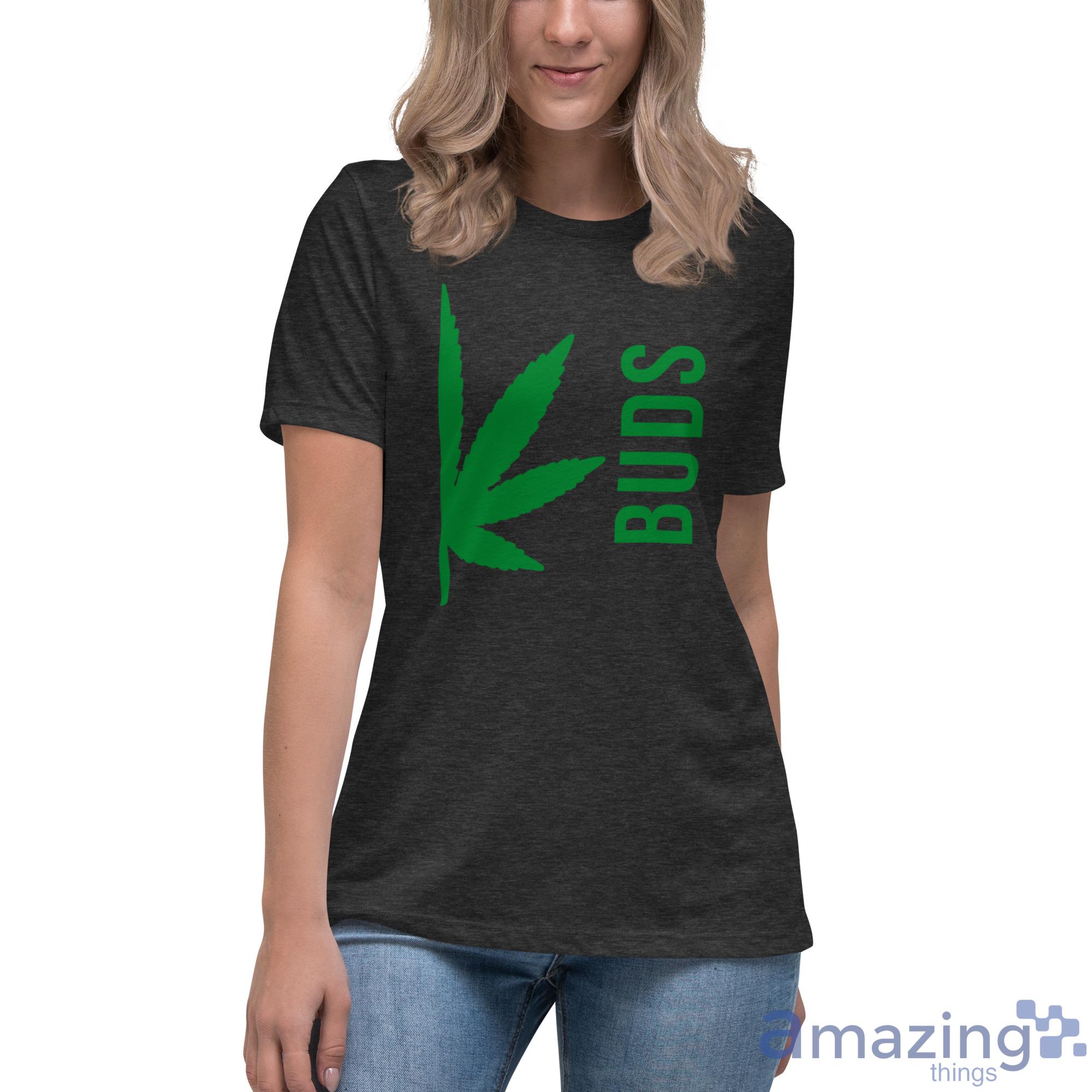 Busd Weed Leaf Couple Shirt image Busd Weed Leaf Couple Shirt - Womens Relaxed Short Sleeve Jersey Tee
