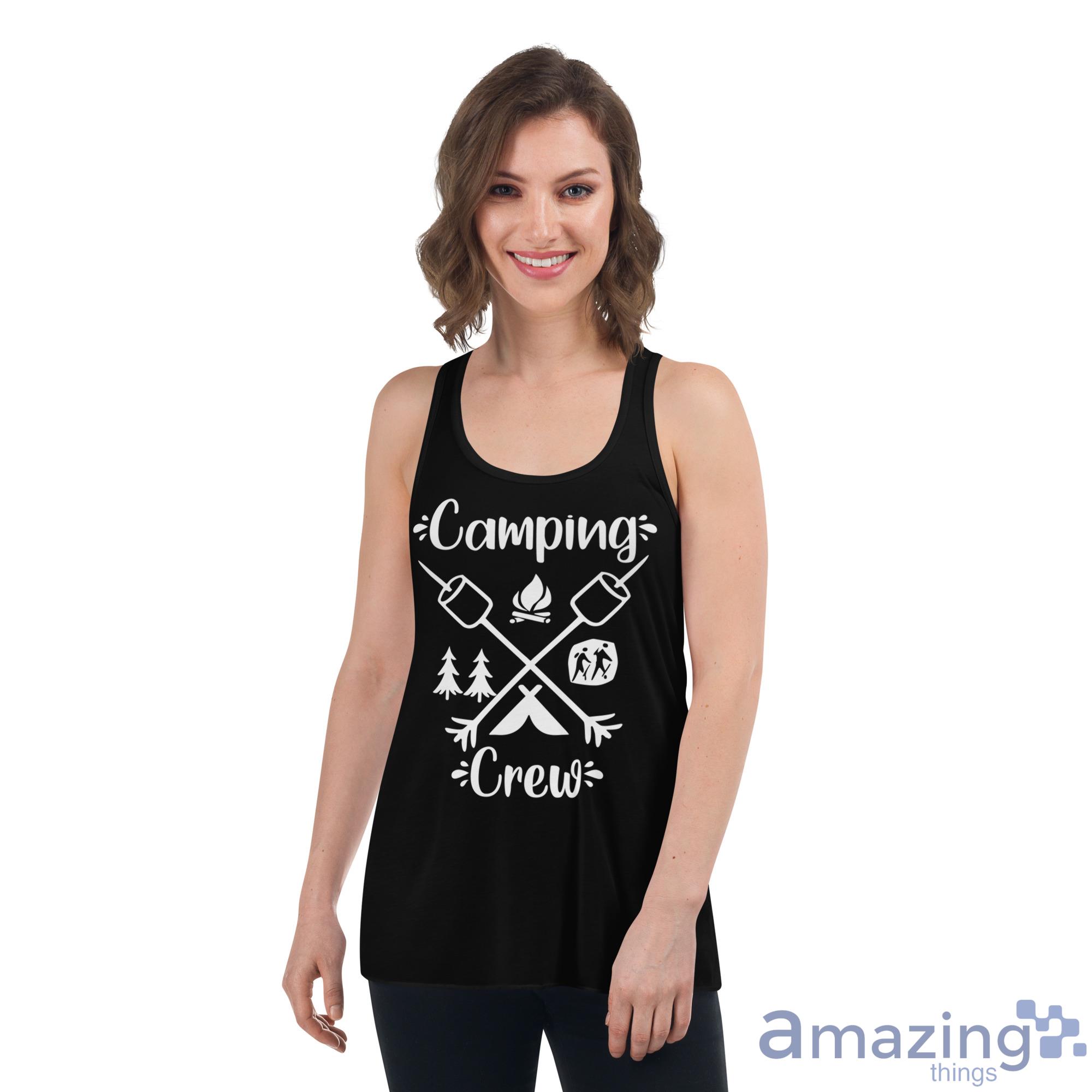 Camping Crew Shirt image Camping Crew Shirt - Womens Flowy Racerback Tank