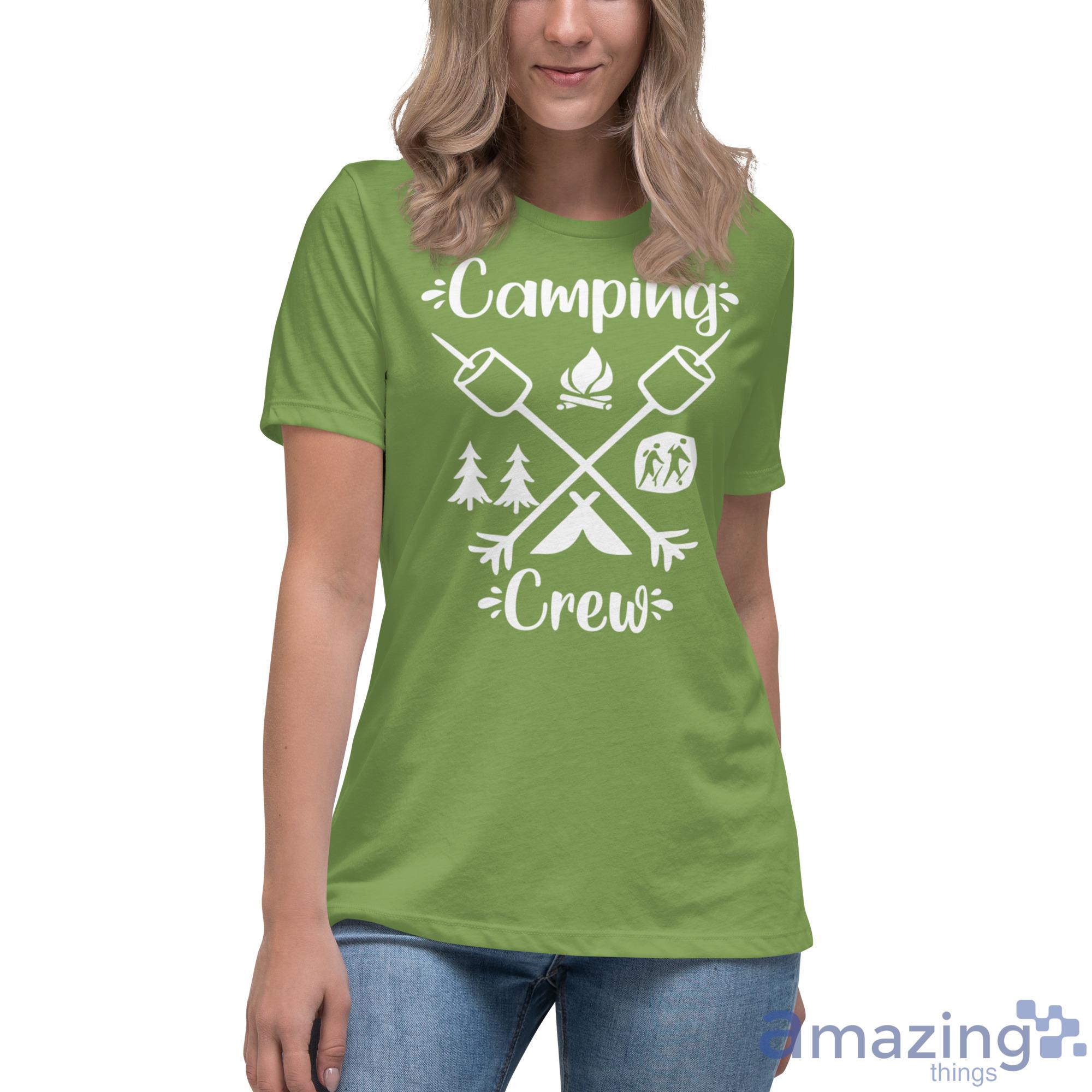 Camping Crew Shirt image Camping Crew Shirt - Womens Relaxed Short Sleeve Jersey Tee-1