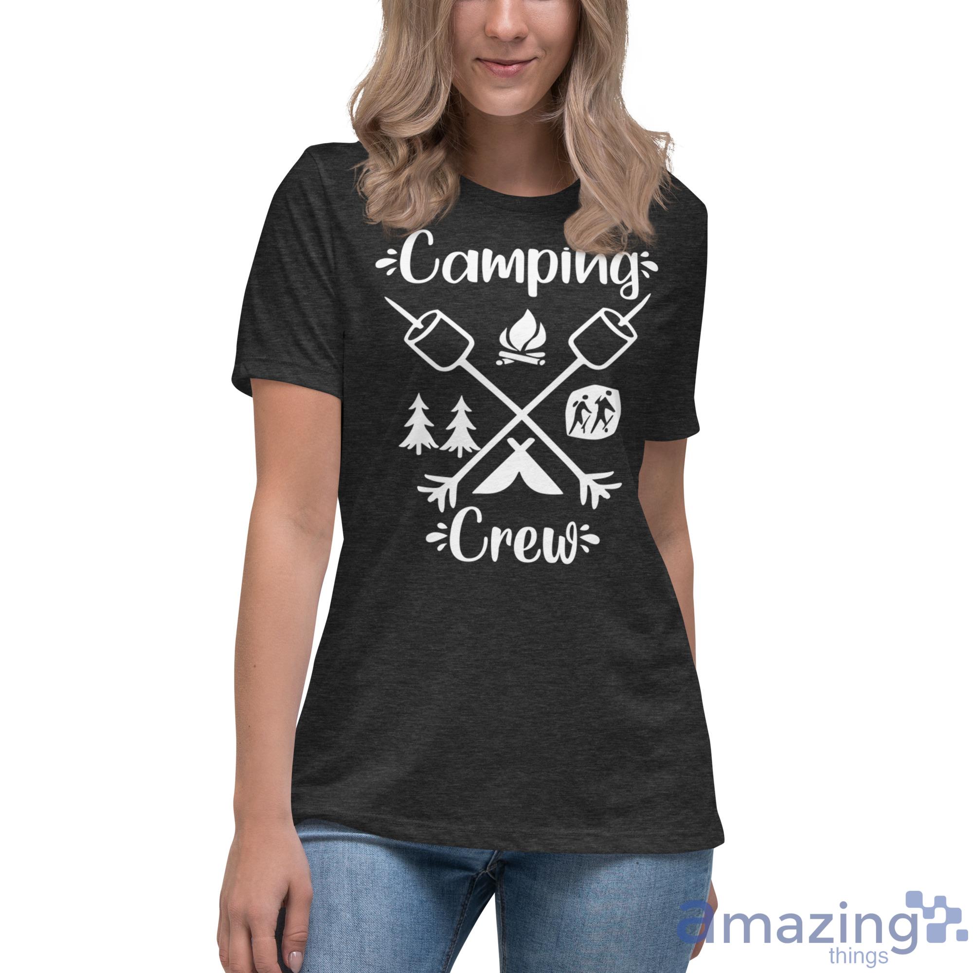 Camping Crew Shirt image Camping Crew Shirt - Womens Relaxed Short Sleeve Jersey Tee