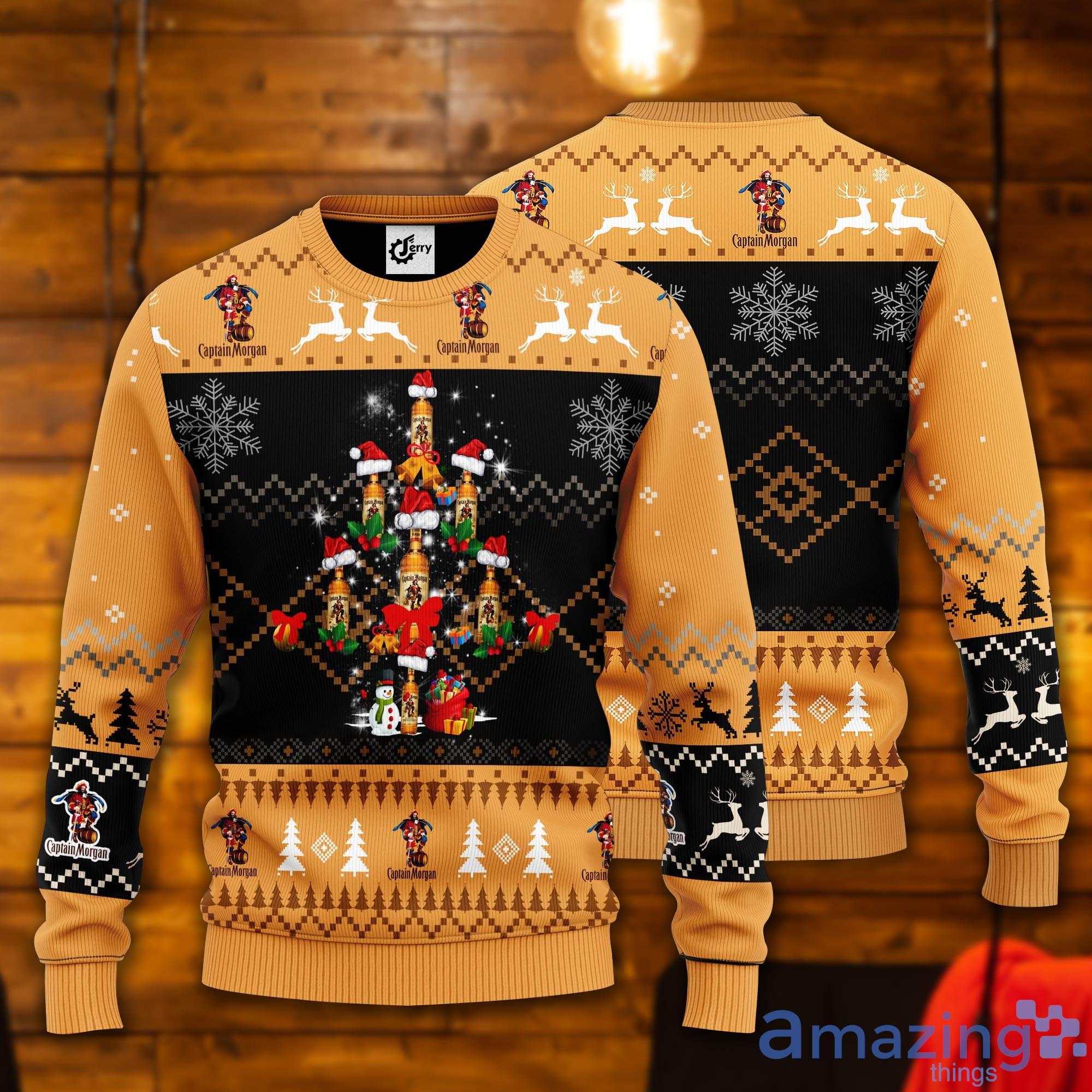 Captain Morgan Christmas Tree Ugly Christmas Sweater Product Photo 1
