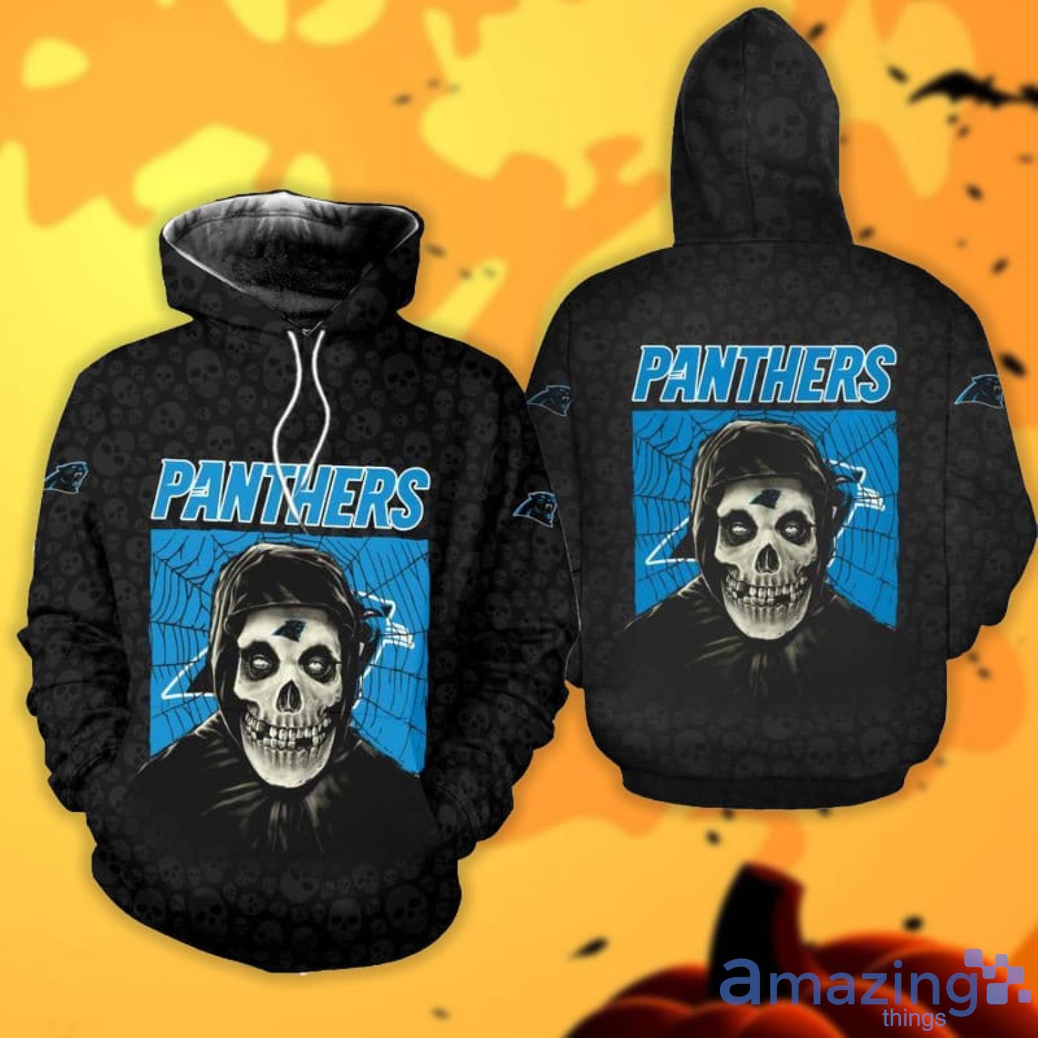 Carolina Panthers Halloween Misfit 3D All Over Printed Shirts Product Photo 1