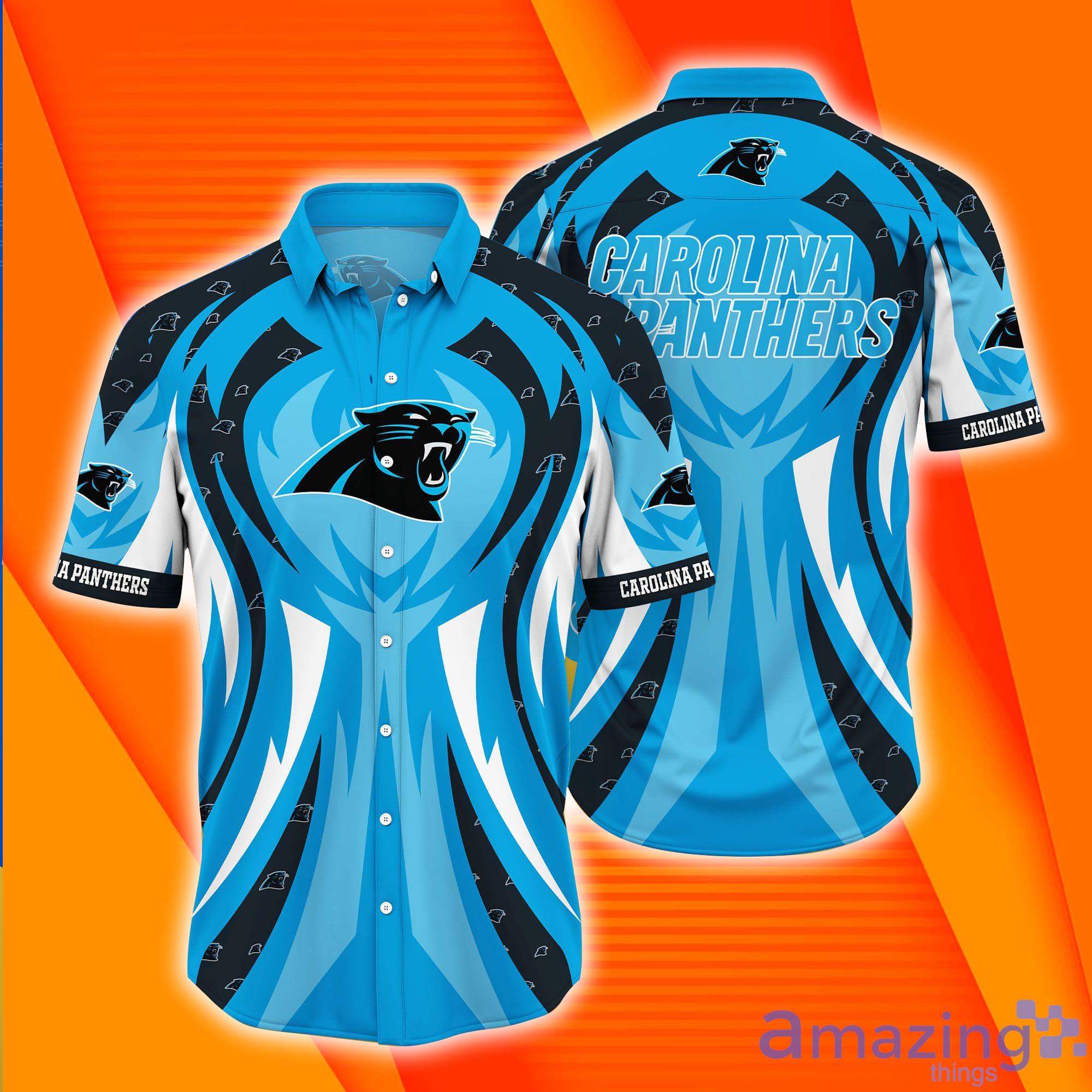 Carolina Panthers NFL Aloha Short Sleeves Hawaiian Shirt Product Photo 1 Carolina Panthers NFL Aloha Short Sleeves Hawaiian Shirt Product Photo 1