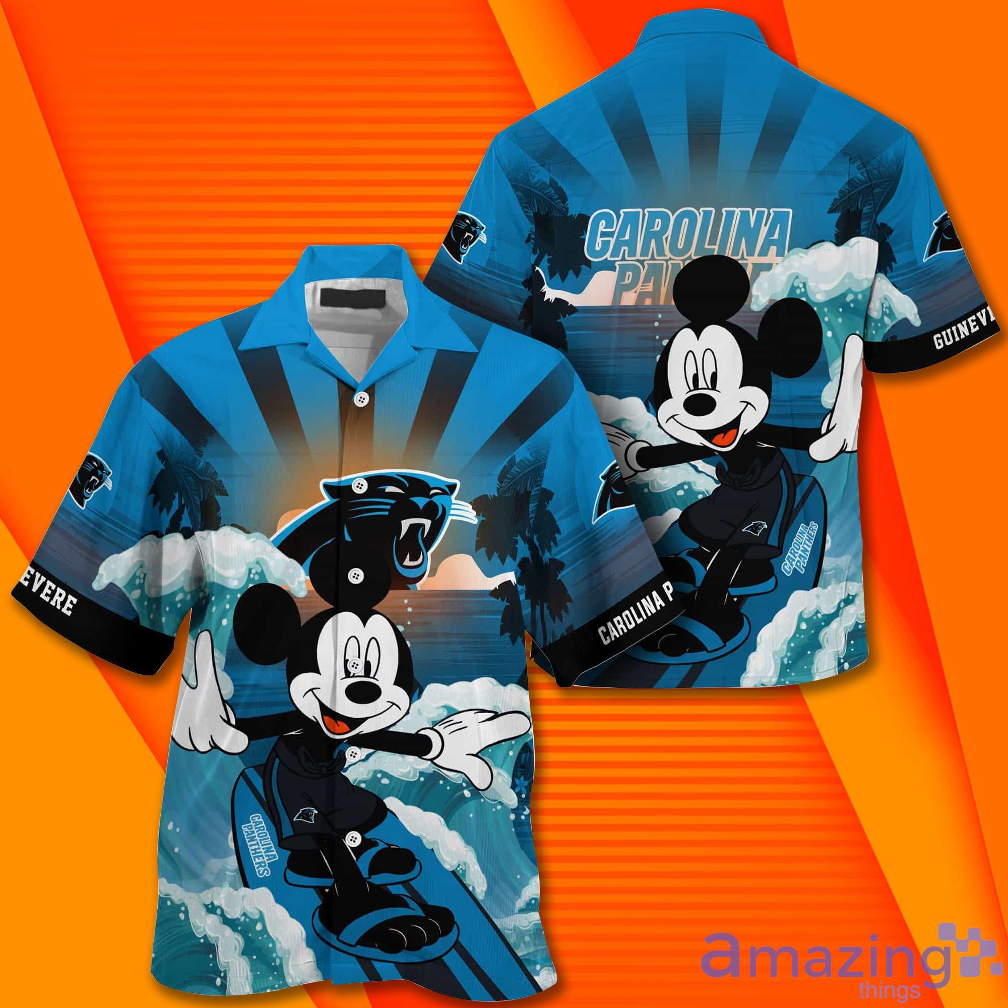 Carolina Panthers Logo Mickey Mouse Disney Hawaiian Shirt, NFL Hawaiian  Shirt