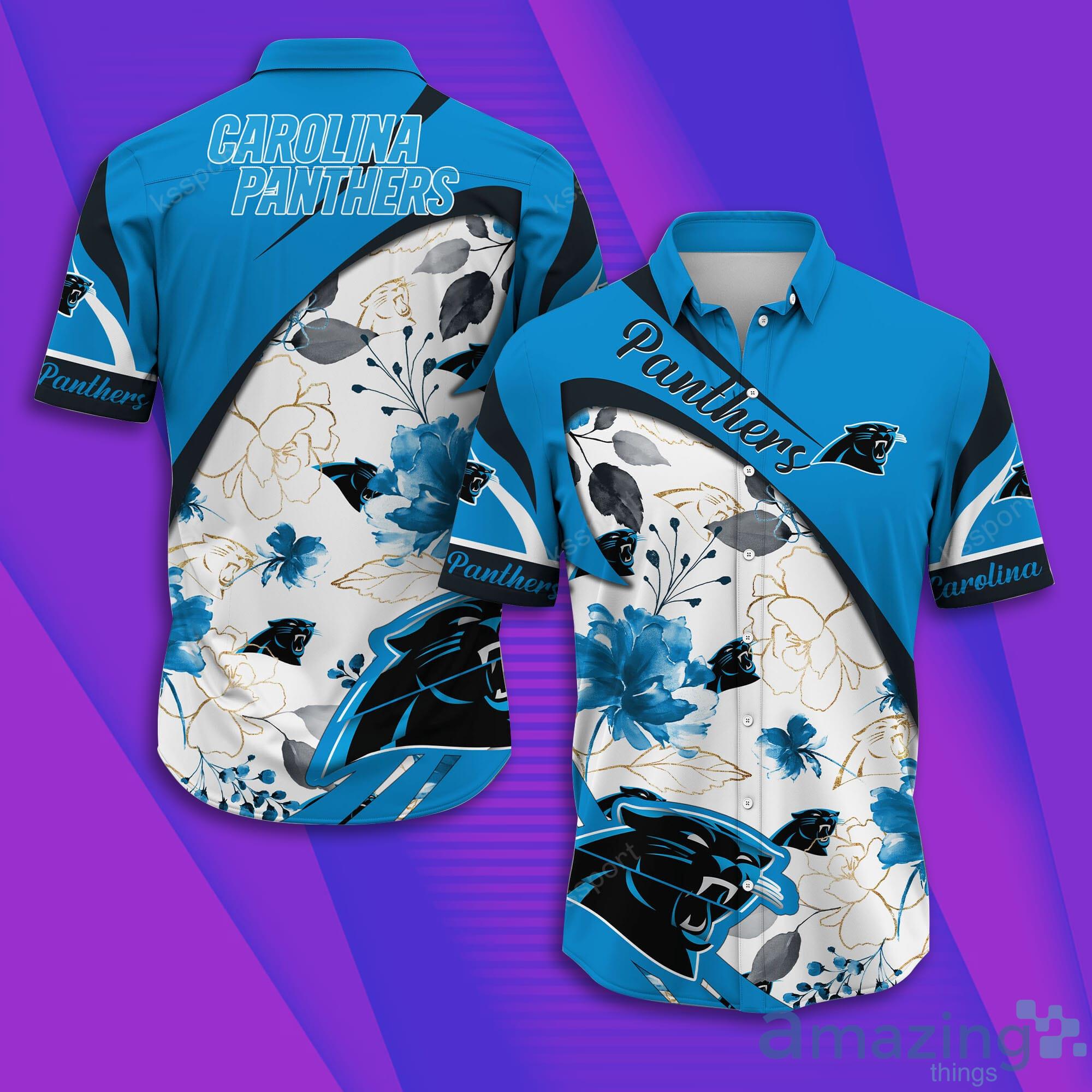 Carolina Panthers NFL Short Sleeve Aloha Hawaiian Shirt Product Photo 1