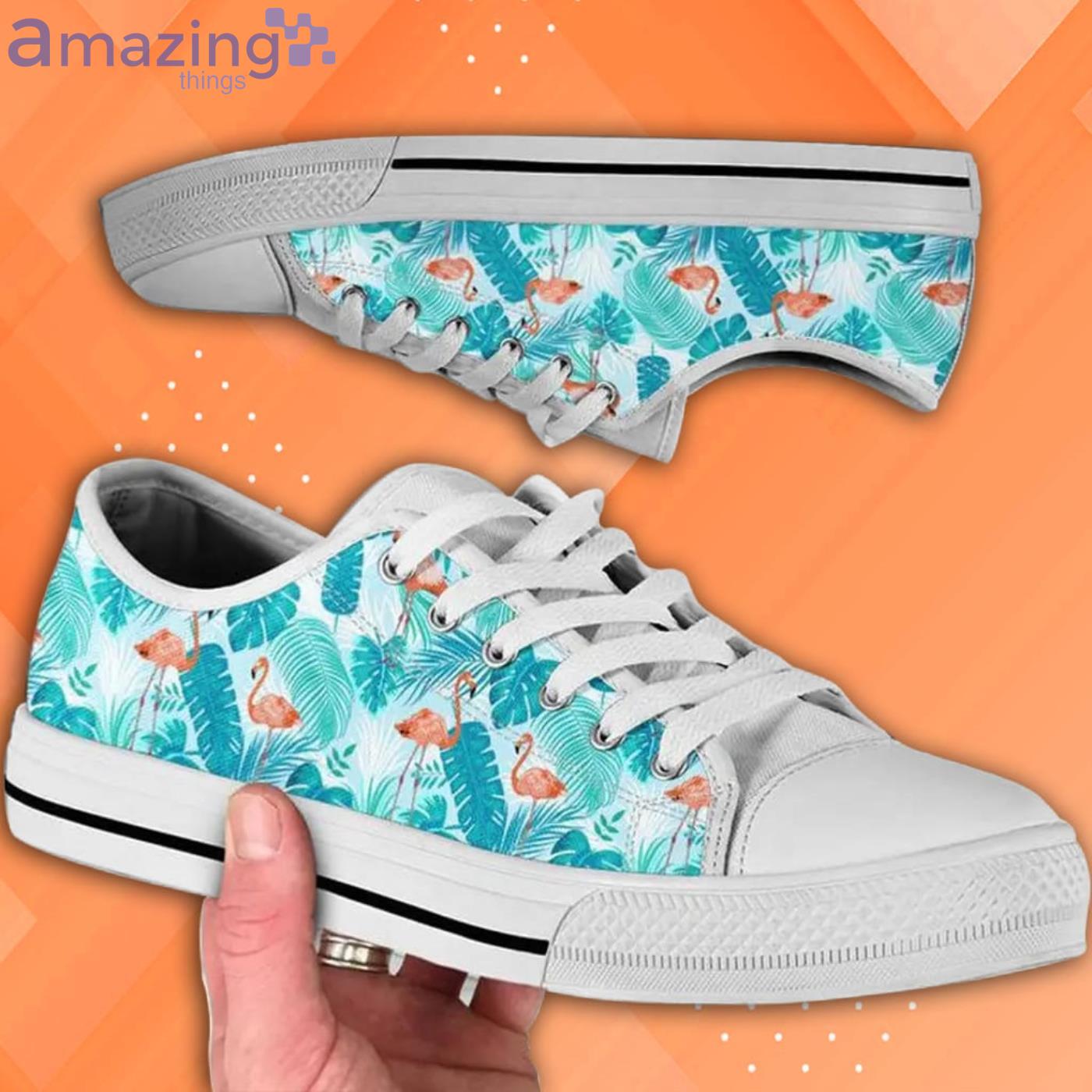 Casual Flamingo Lovely Pattern Low Top Shoes Product Photo 1