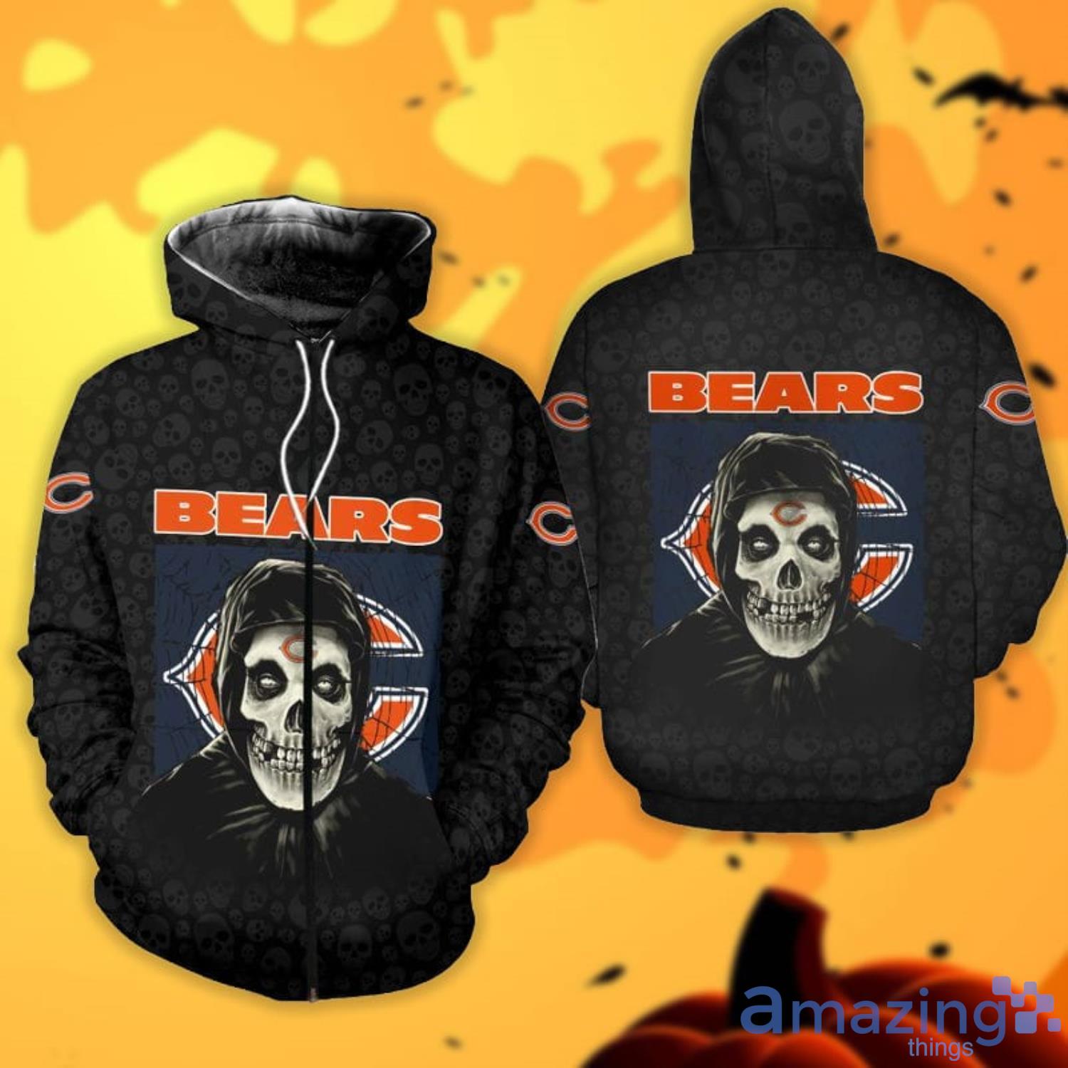 Custom Name Chicago Bears Premium Hoodie 3D All Over Printed S-5XL