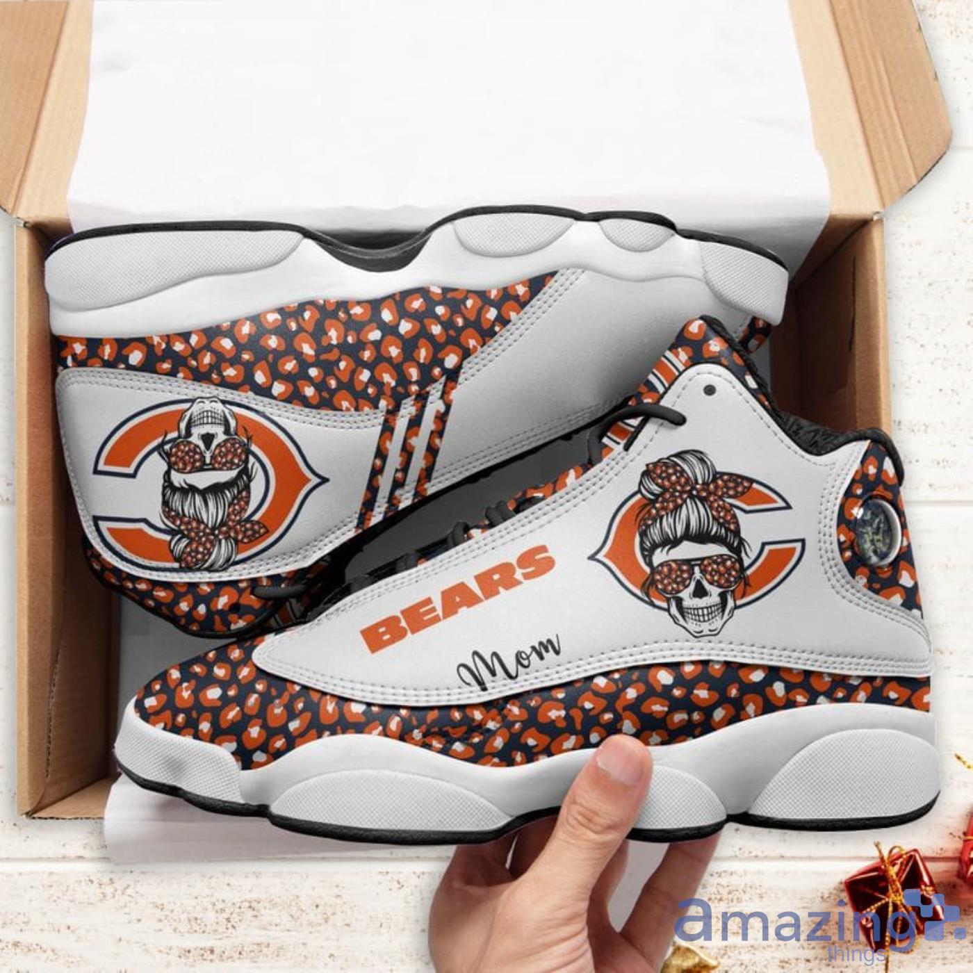 Chicago Bears Mom Leopard Pattern Air Jordan 13 Shoes For Fans image Chicago Bears Mom Leopard Pattern Air Jordan 13 Shoes For Fans Product Photo 2