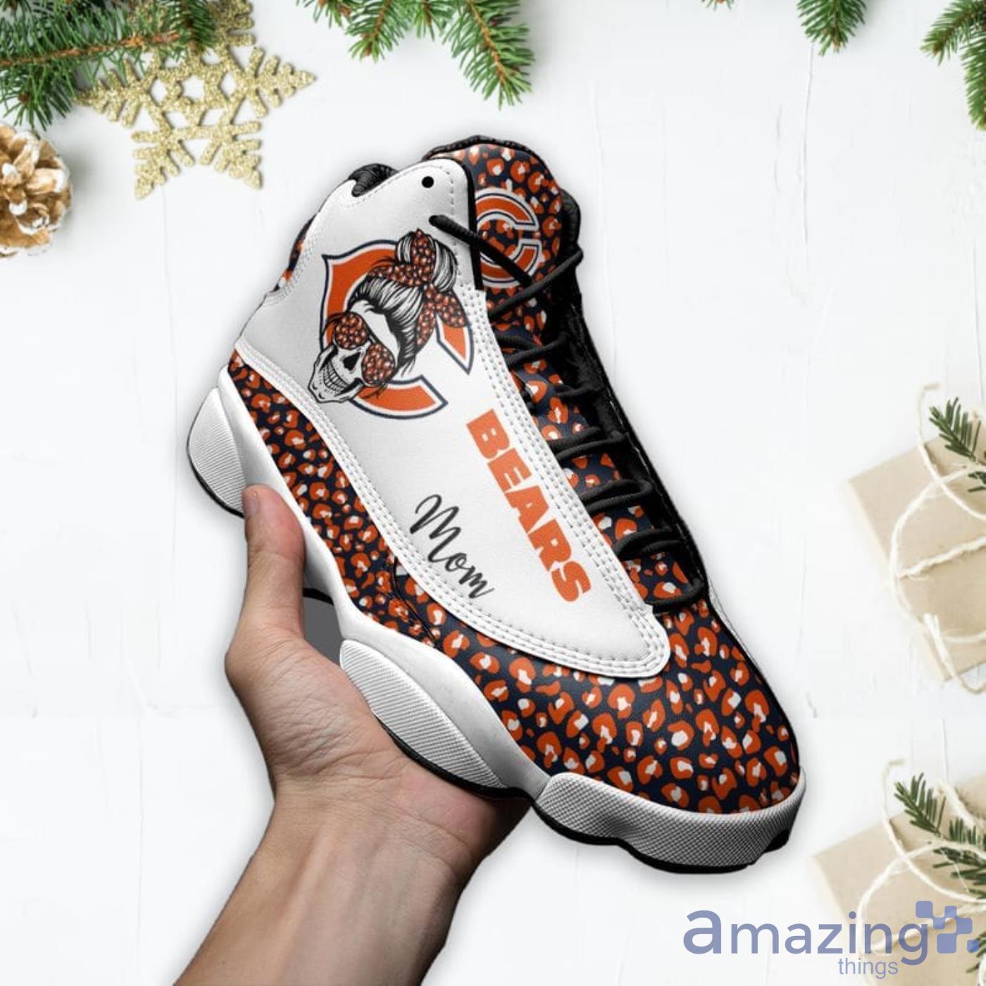 Chicago Bears Mom Leopard Pattern Air Jordan 13 Shoes For Fans image Chicago Bears Mom Leopard Pattern Air Jordan 13 Shoes For Fans Product Photo 3