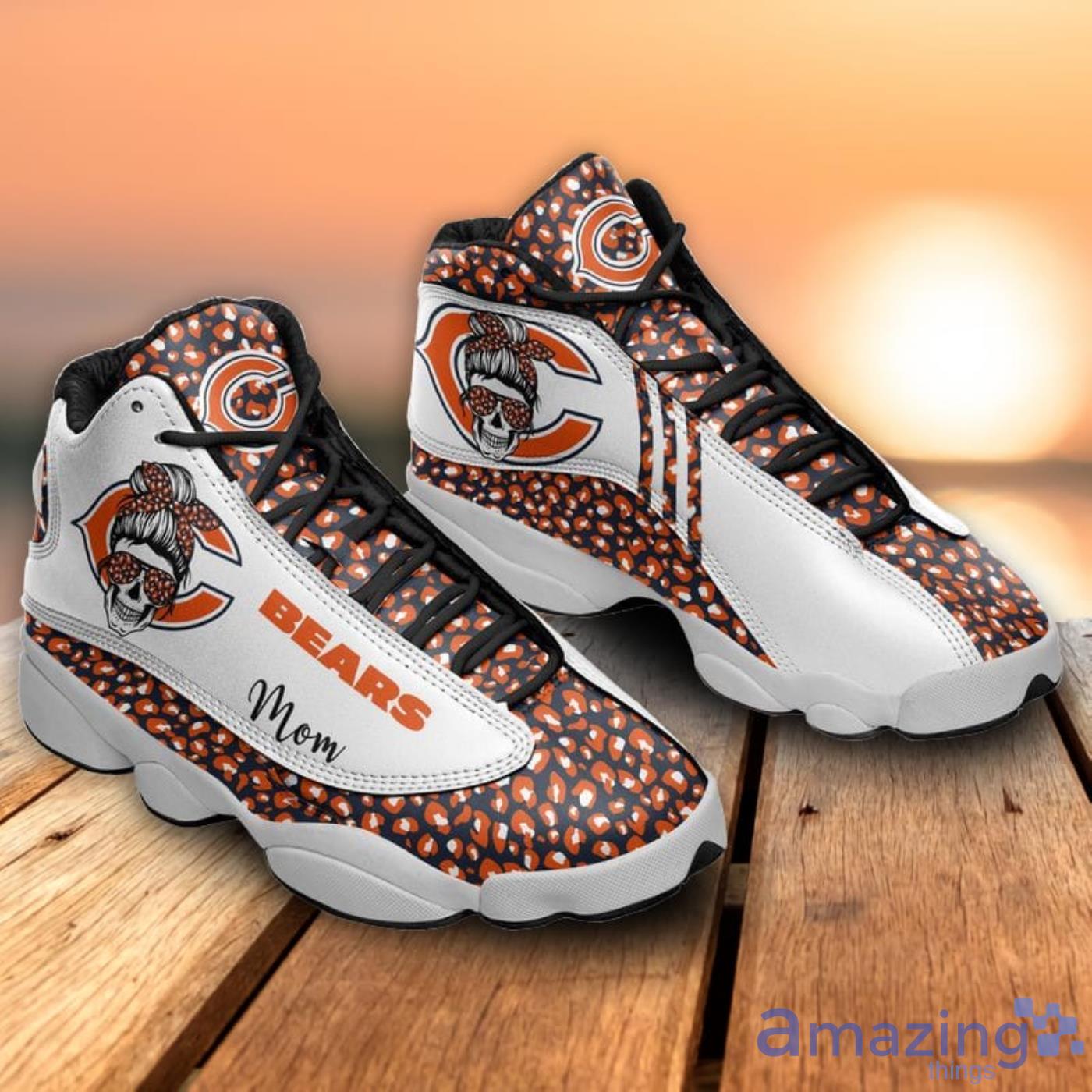 Chicago Bears Mom Leopard Pattern Air Jordan 13 Shoes For Fans image Chicago Bears Mom Leopard Pattern Air Jordan 13 Shoes For Fans Product Photo 4