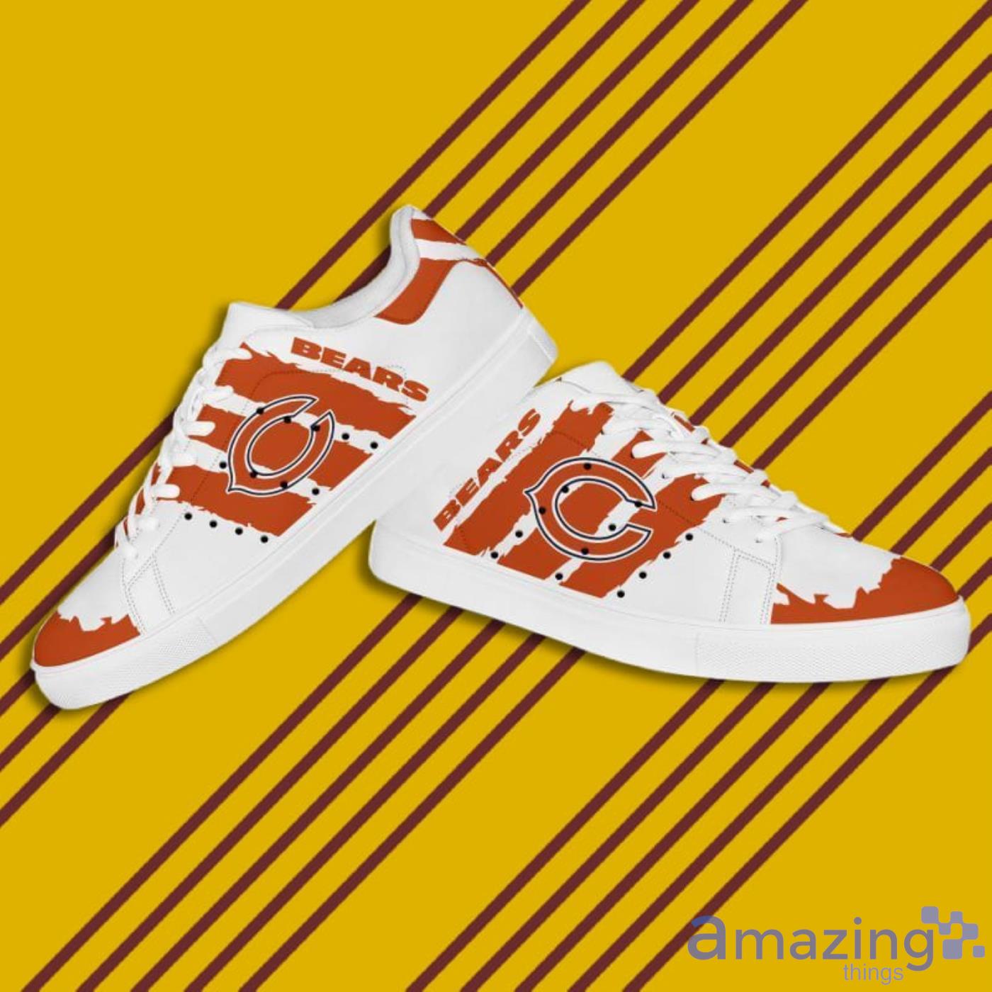 Chicago Bears NFL Black And White Skate Shoes image Chicago Bears NFL Black And White Skate Shoes Product Photo 3