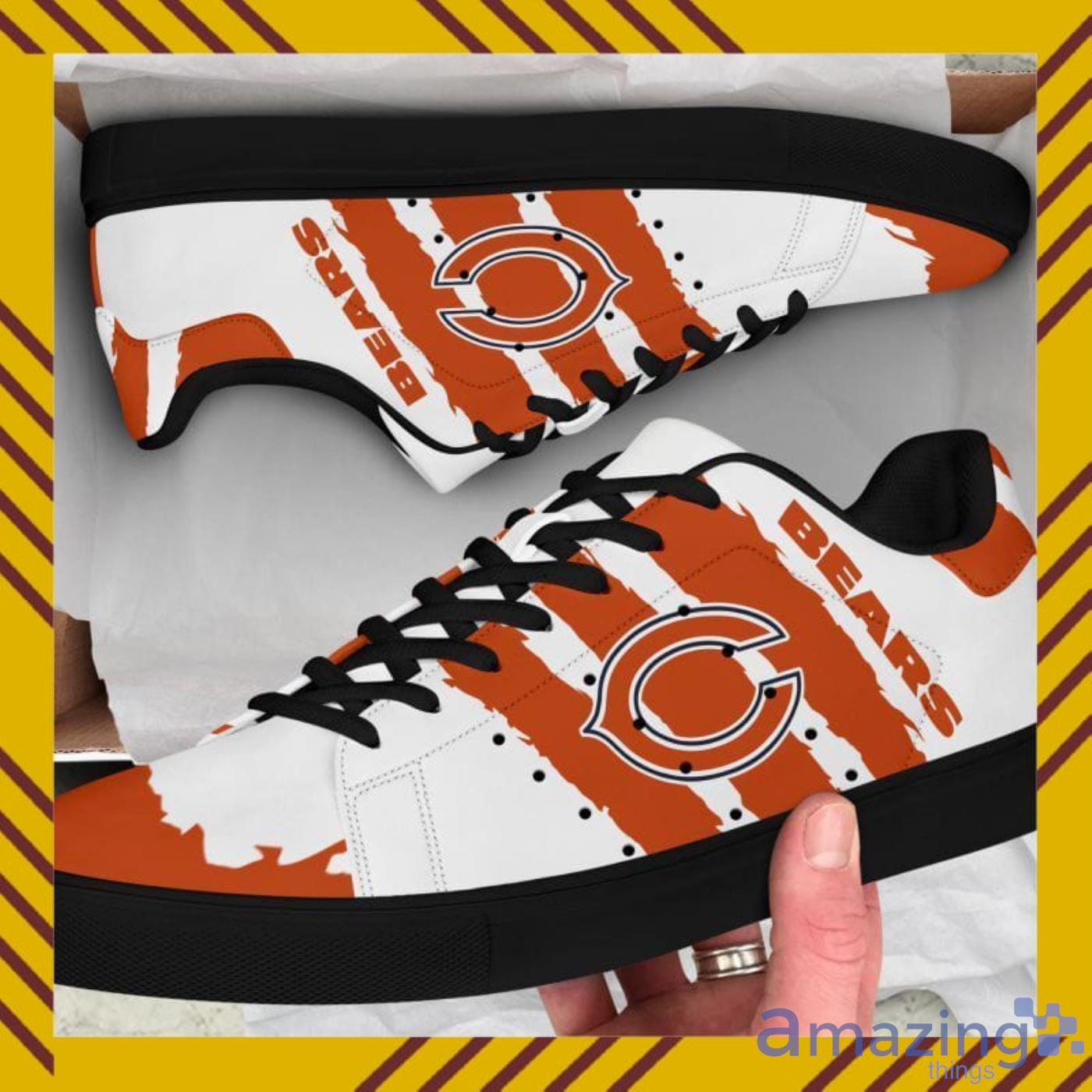 Chicago Bears NFL Black And White Skate Shoes