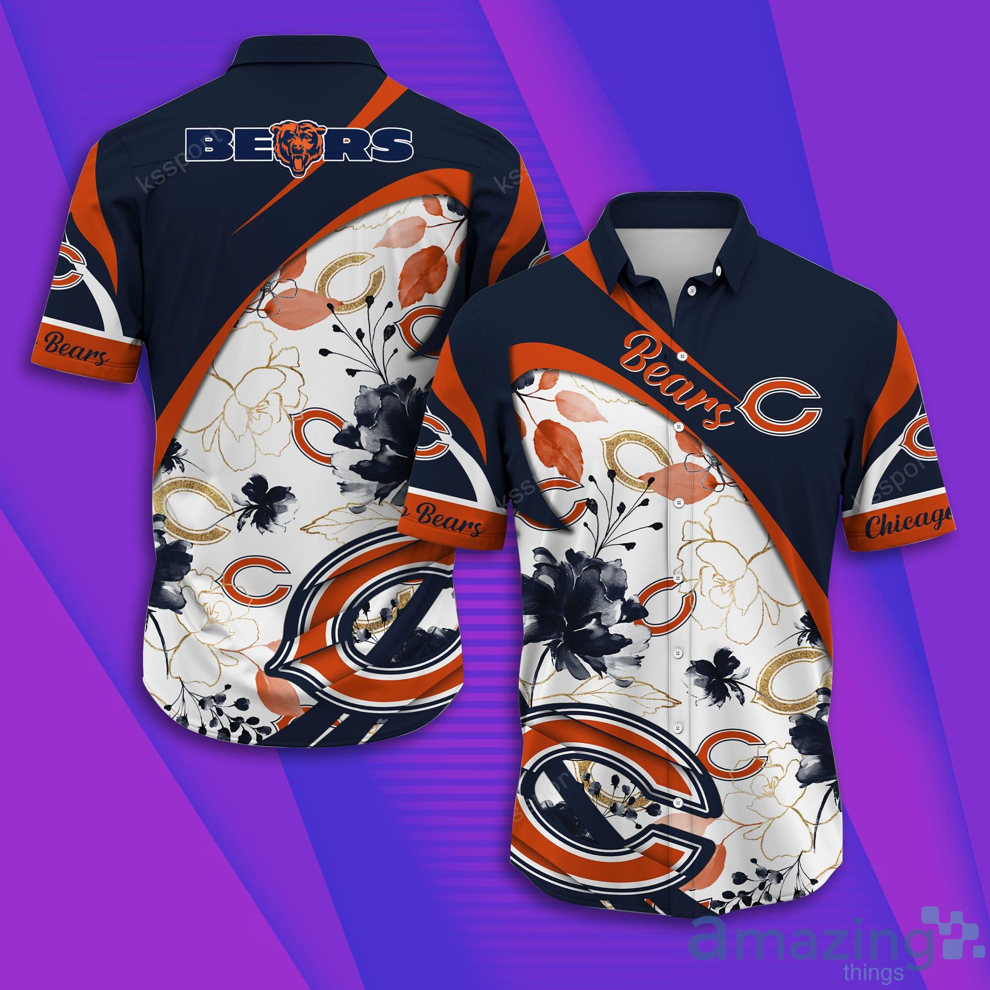 Chicago Bears NFL Short Sleeve Aloha Hawaiian Shirt Product Photo 1 Chicago Bears NFL Short Sleeve Aloha Hawaiian Shirt Product Photo 1