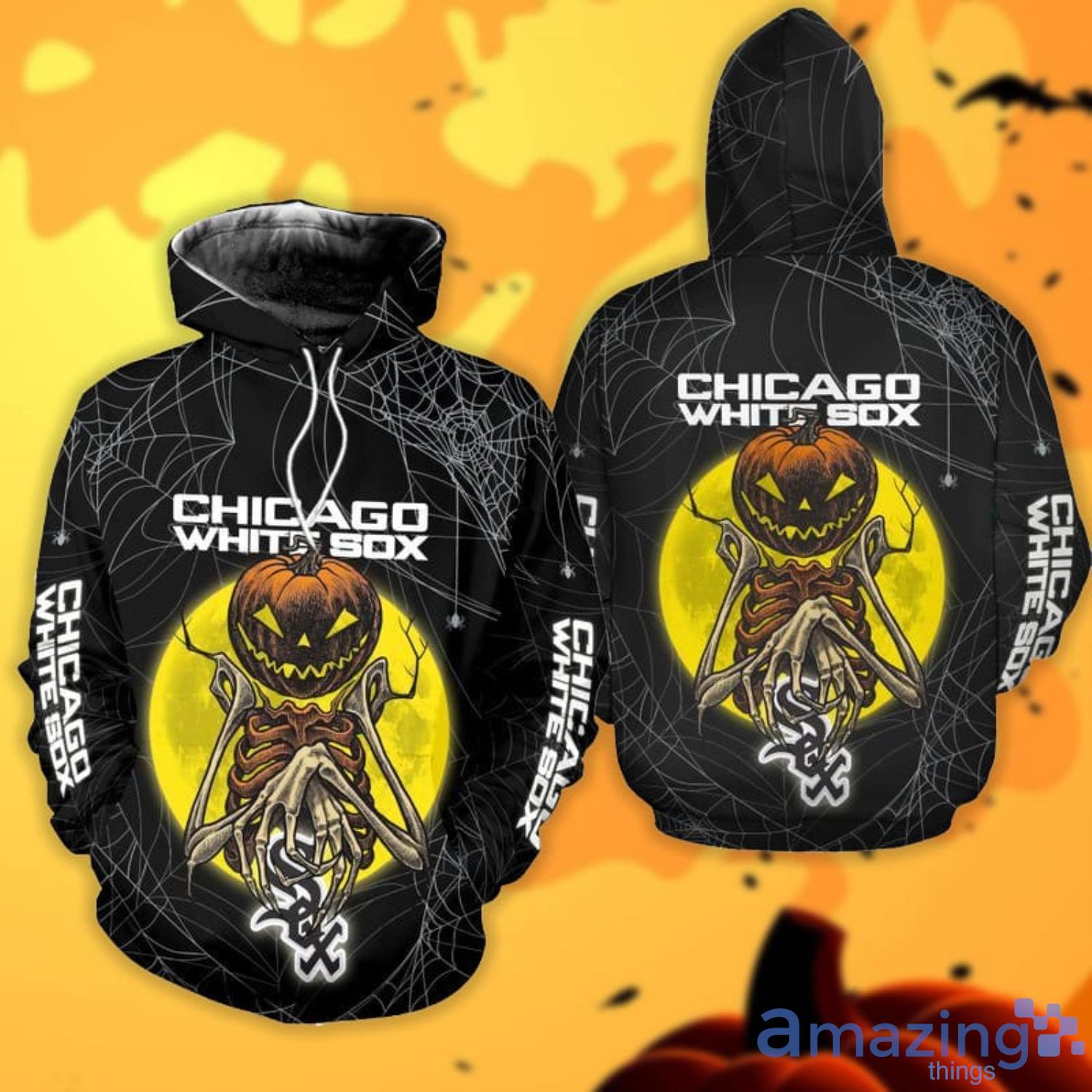 Chicago White Sox Pumpskin Monster Halloween 3D All Over Printed Shirts Product Photo 1