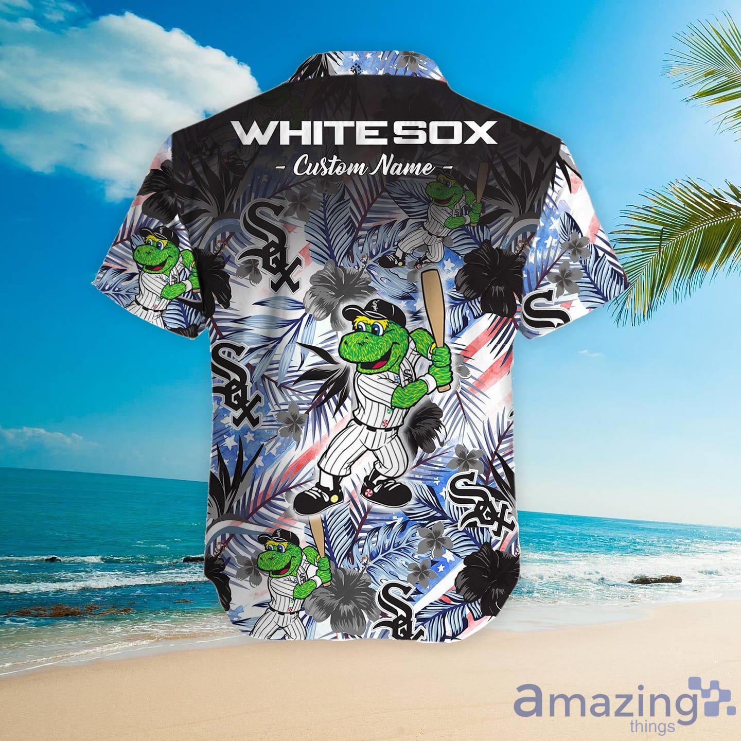 Chicago White Sox Personalized Name Tropical Floral Men Women