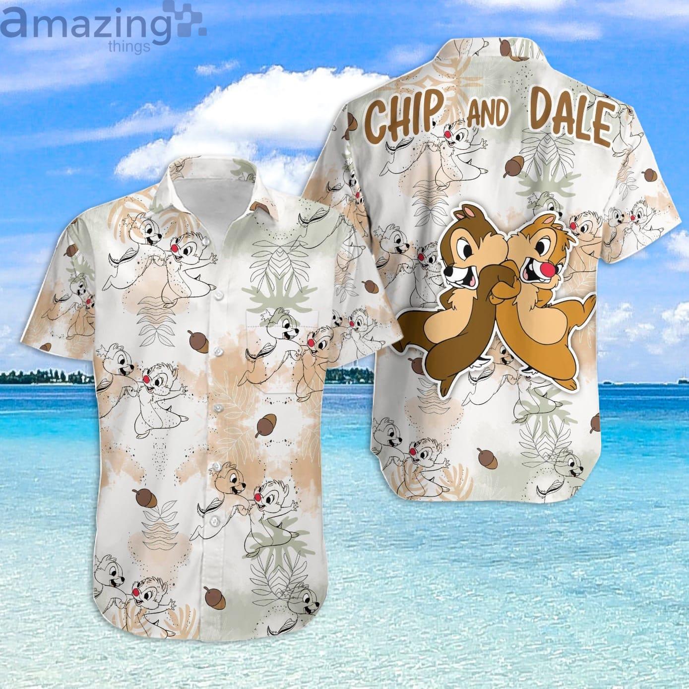 Chip & Dale Disney Cartoon Lover Hawaiian Shirt Product Photo 1