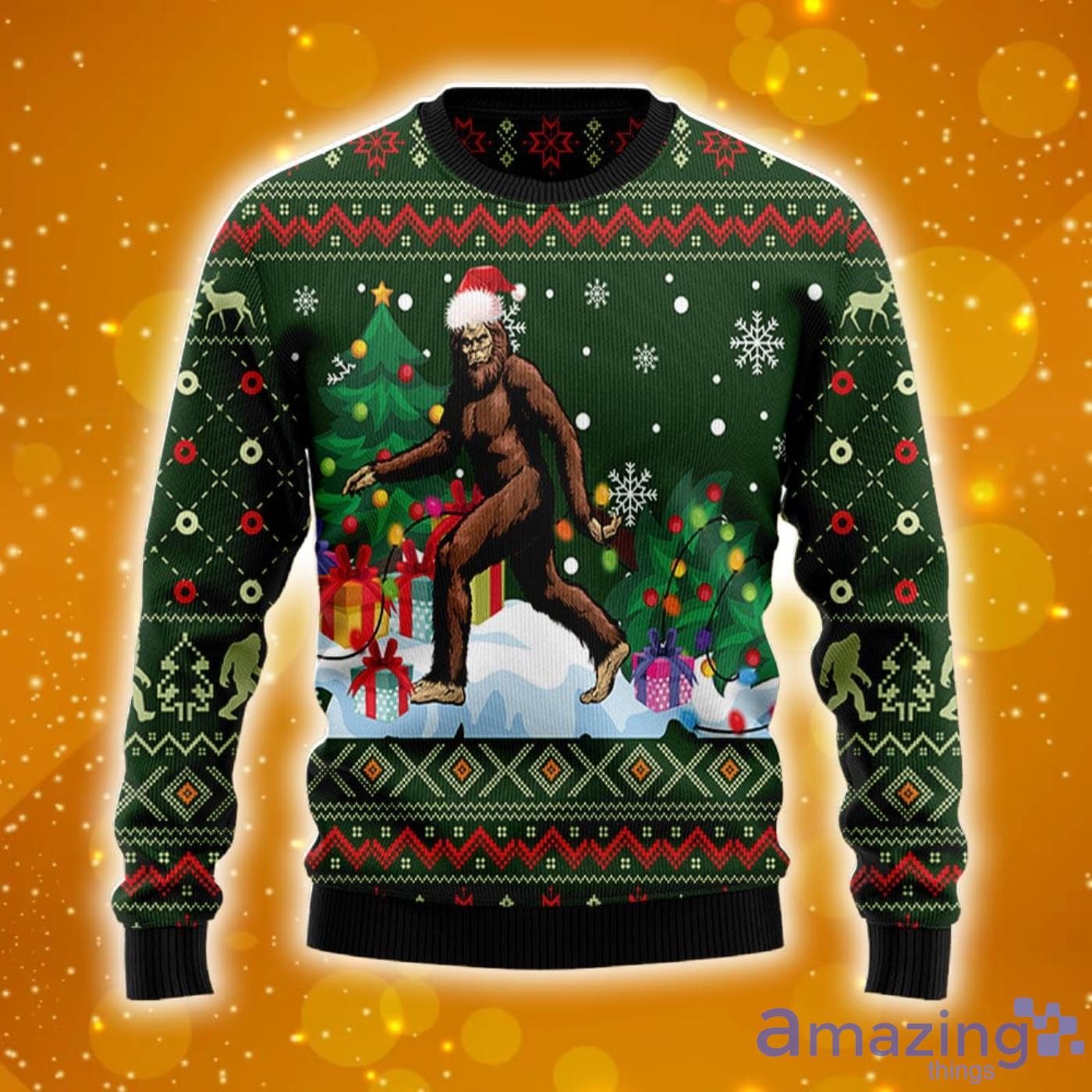 bigfoot christmas t shirt