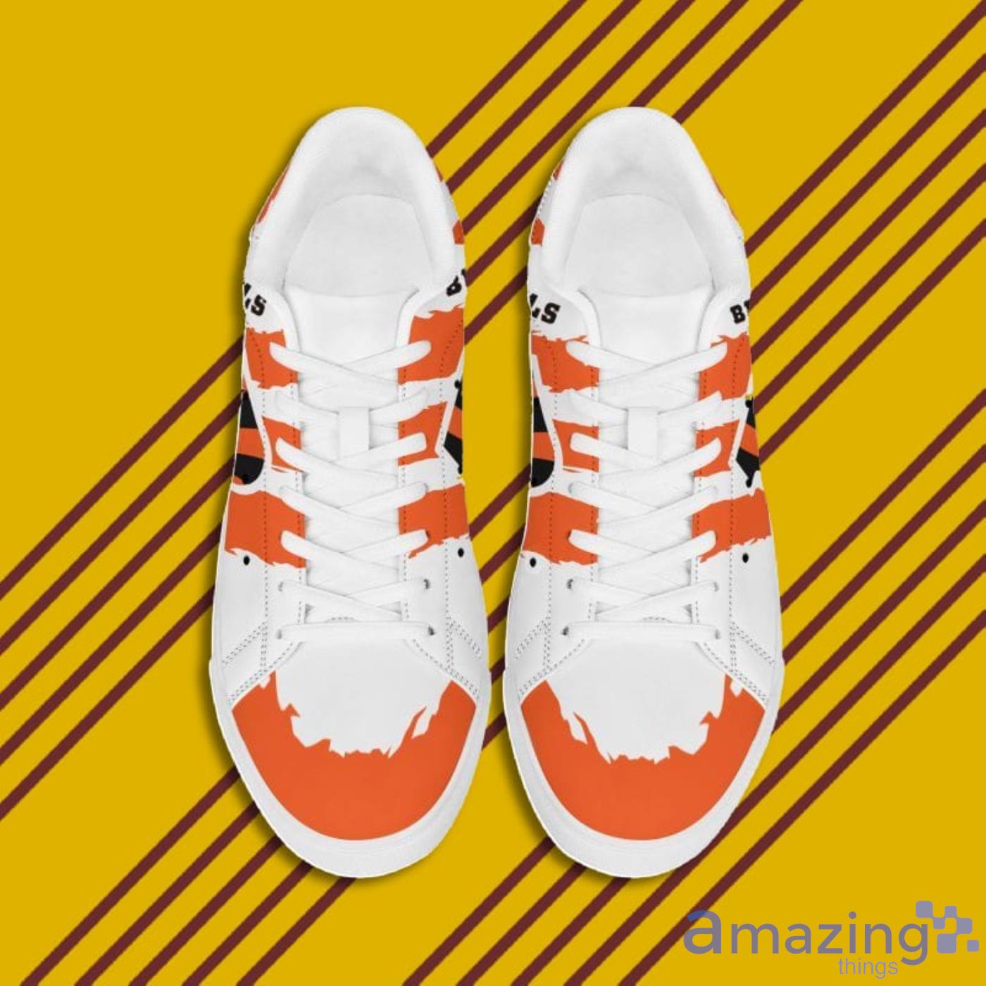 Cincinnati Bengals NFL Black And White Skate Shoes image Cincinnati Bengals NFL Black And White Skate Shoes Product Photo 4