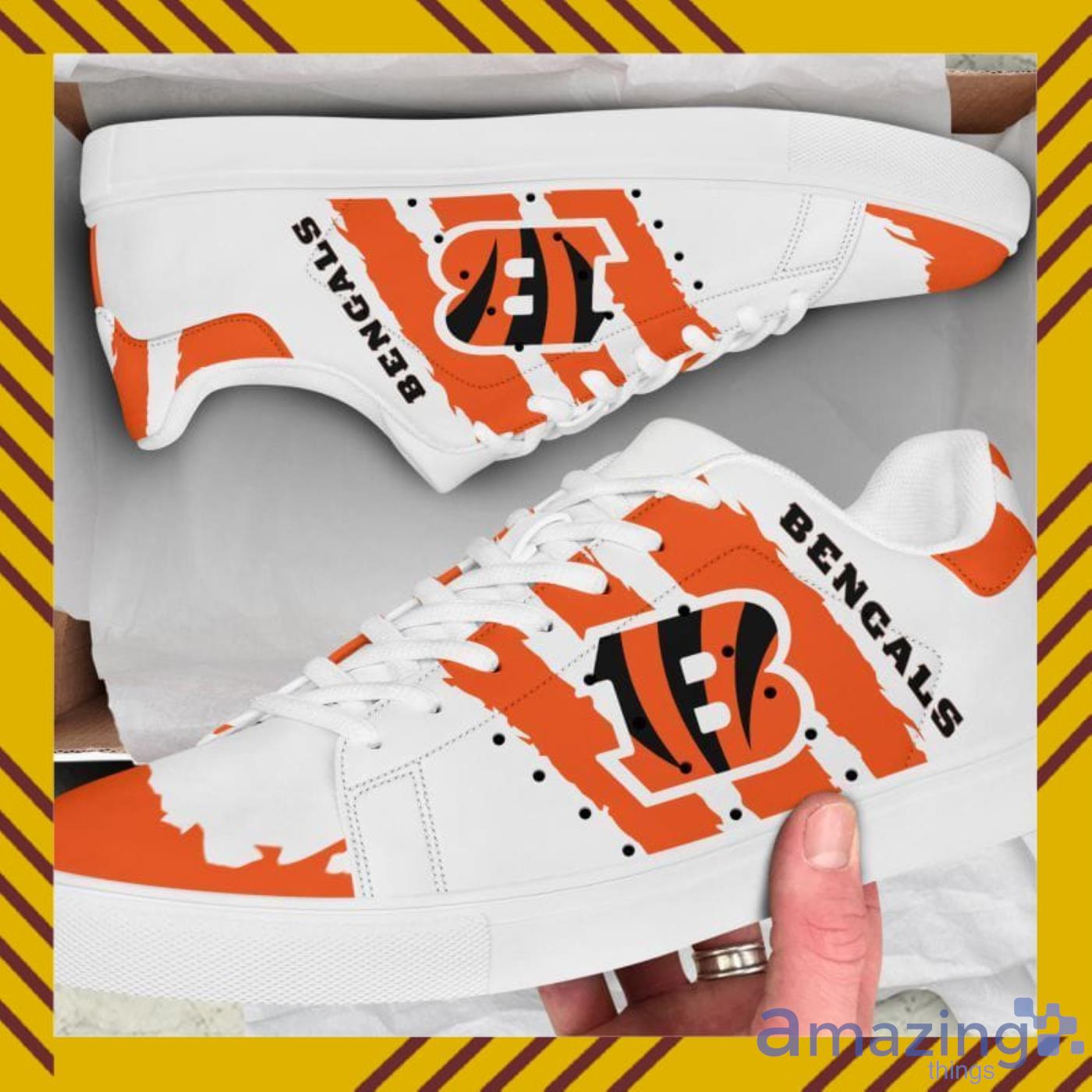 Cincinnati Bengals NFL Black And White Skate Shoes Product Photo 1